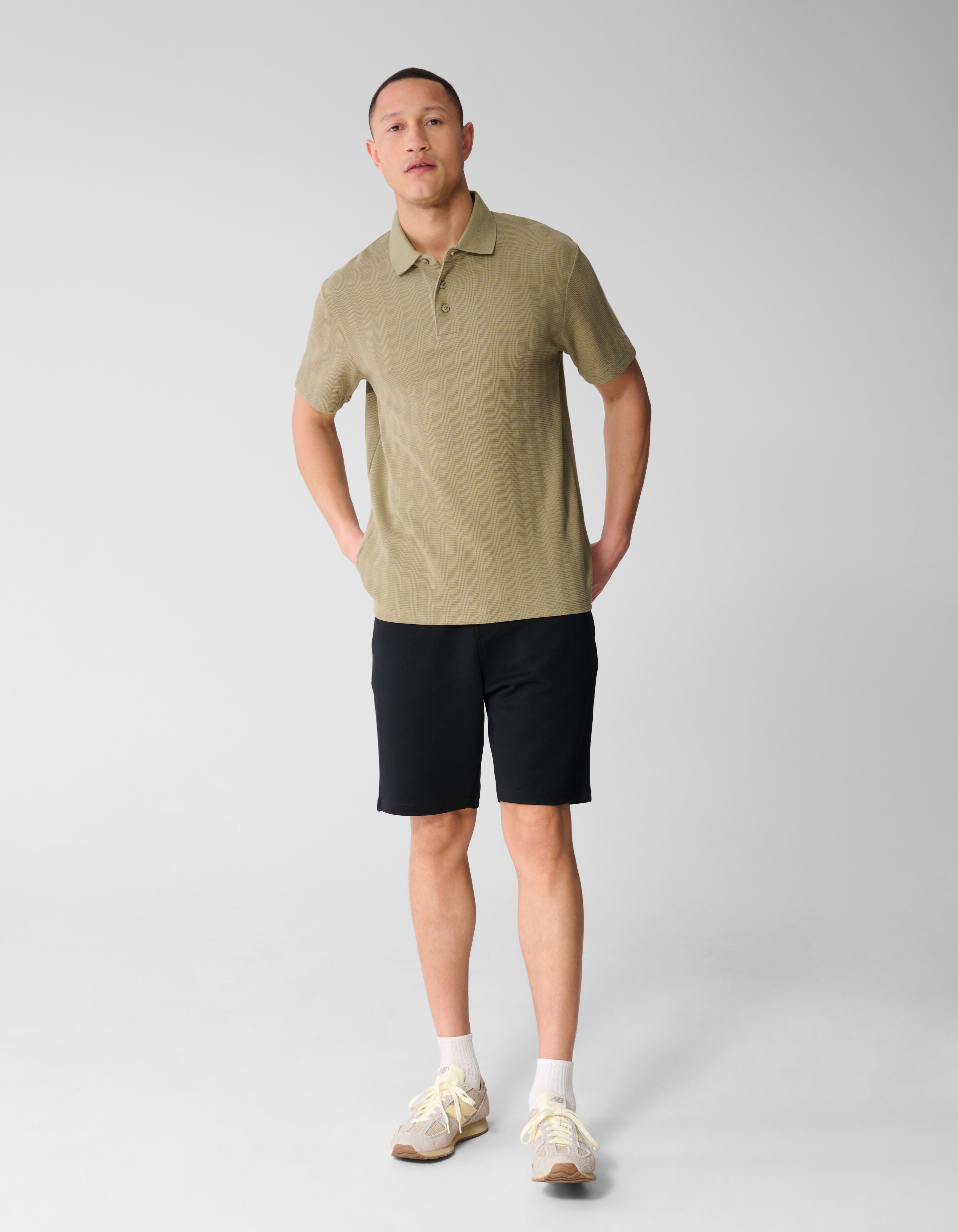 Pique Shorts Schwarz SHOEBY MEN