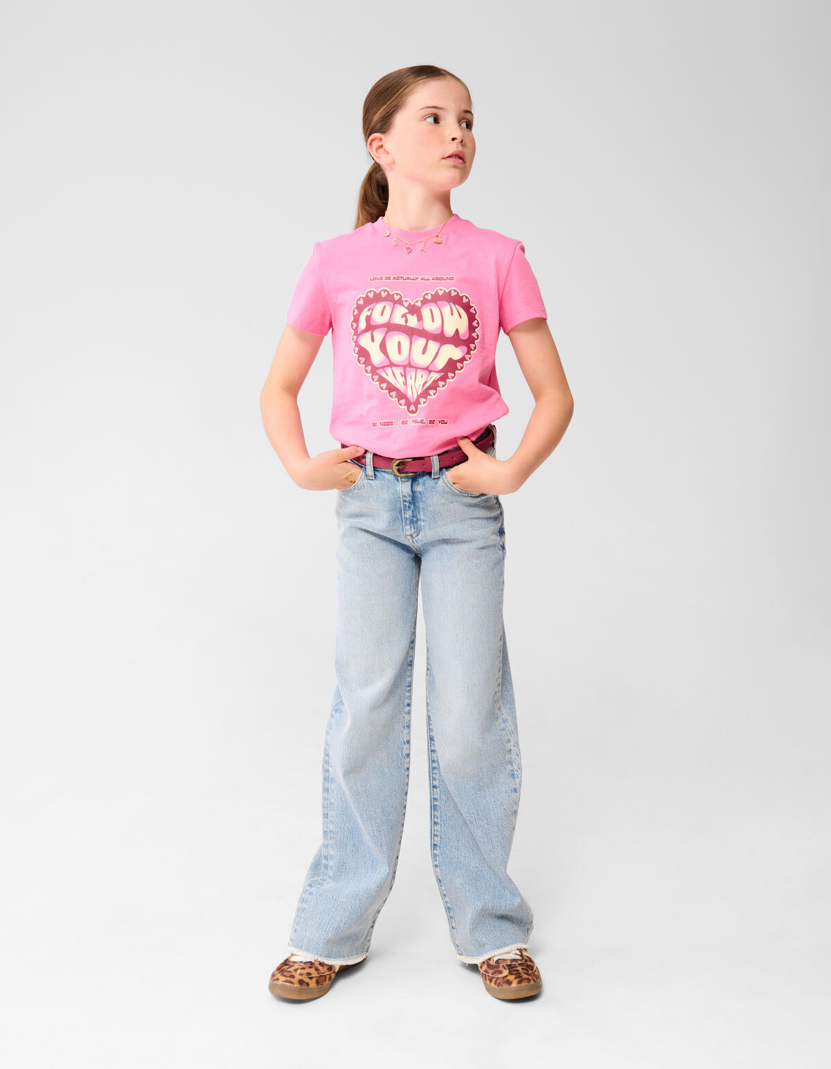 Weite Hosen aus Denim Blau SHOEBY GIRLS