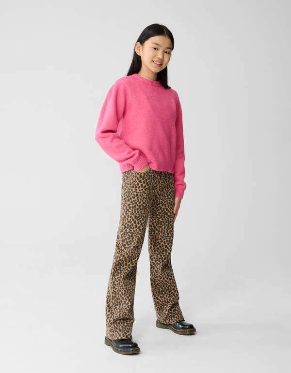 Leopard Straight Fit Hose Braun SHOEBY GIRLS