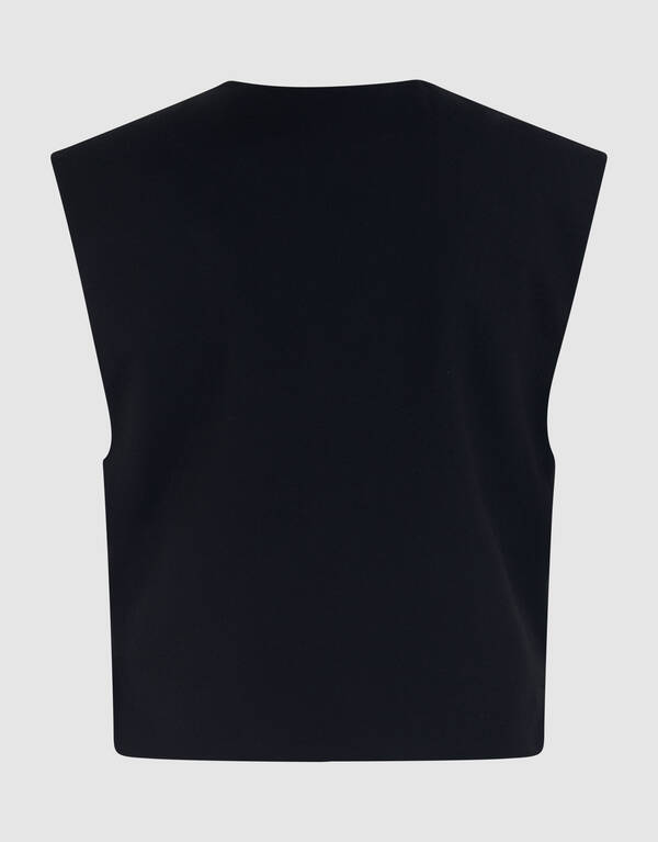 Gek&uuml;rztes Gilet Schwarz Von Lonneke SHOEBY WOMEN