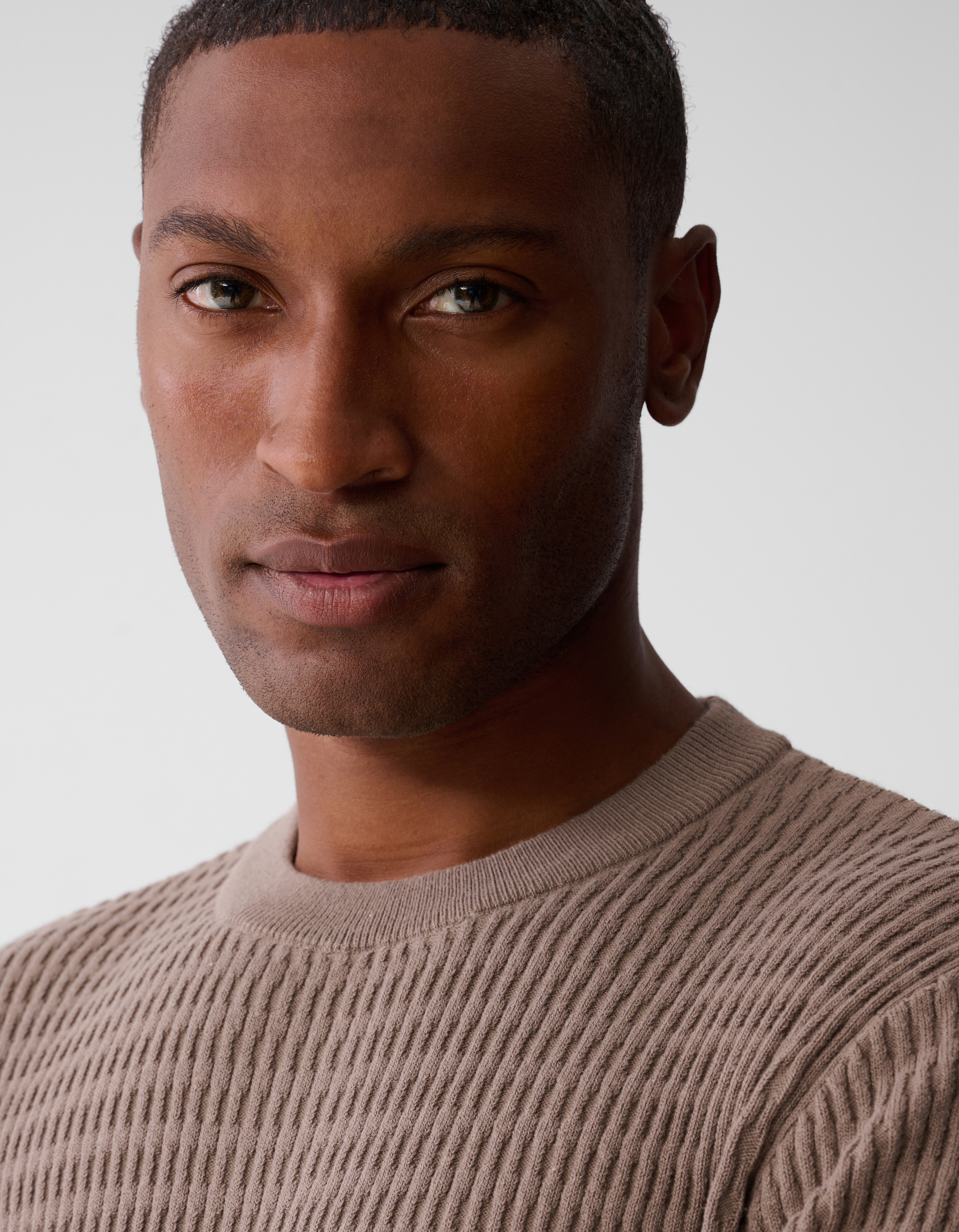Struktur Pullover Braun SHOEBY MEN