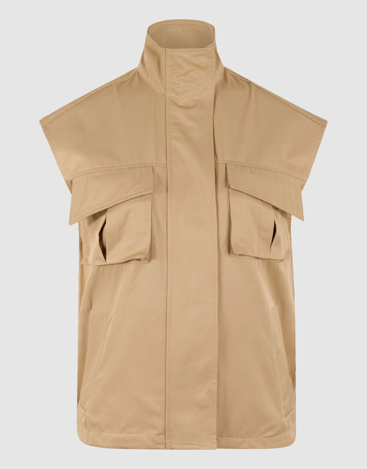 &Auml;rmellose Cargo-Jacke Beige SHOEBY WOMEN