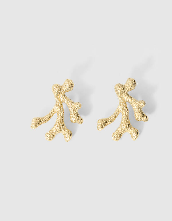 Korallenohrringe Gold SHOEBY ACCESSOIRES