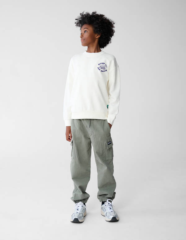 Game On Artwork Pullover Off White SHOEBY BOYS