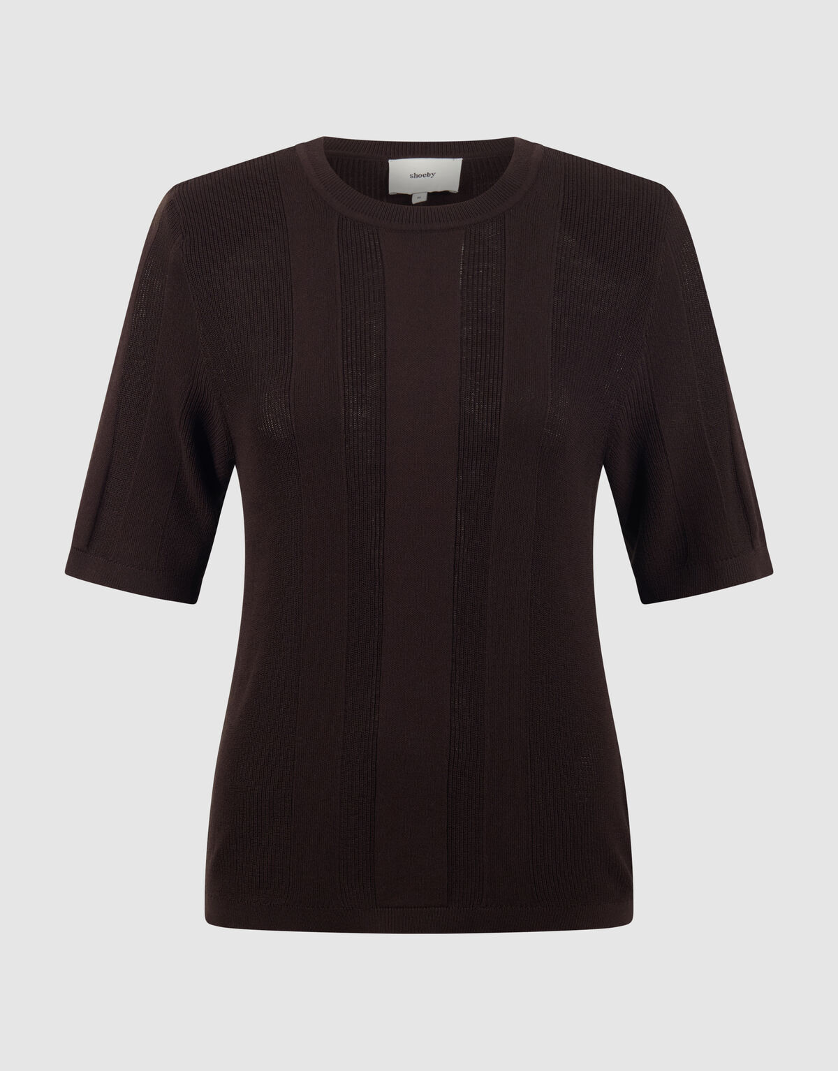 Gestricktes Rippentop Dunkelbraun von Mieke SHOEBY WOMEN