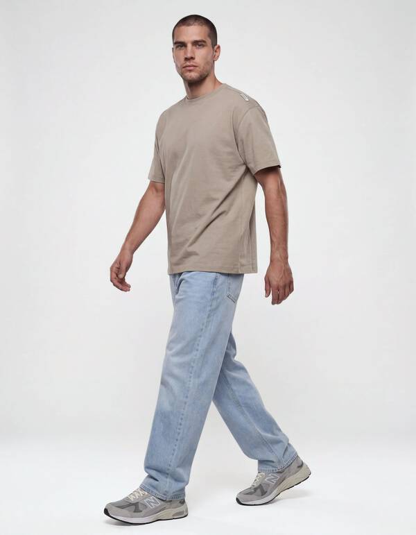 T-Shirt mit Aufdruck Hellgr&uuml;n SHOEBY MEN