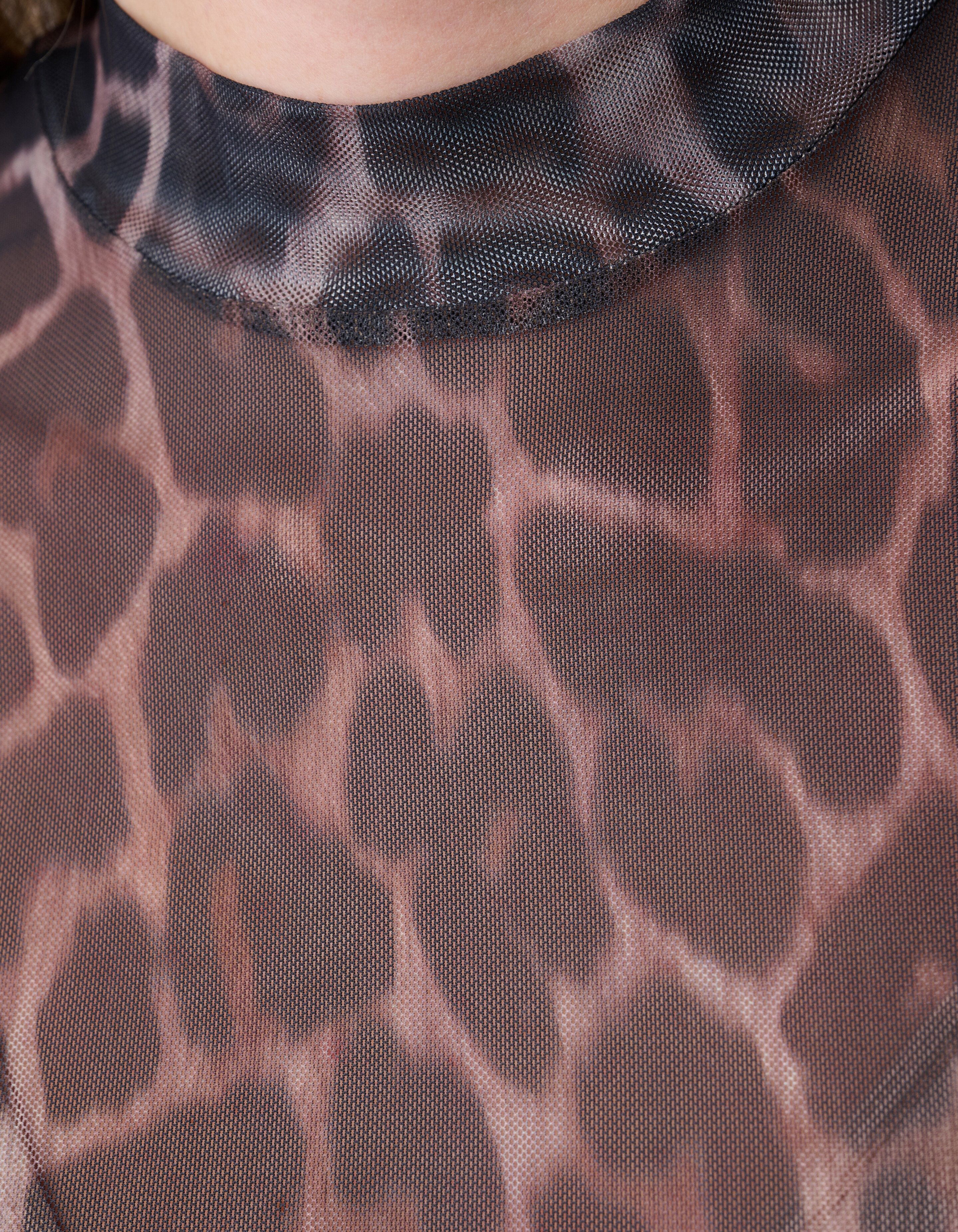 Mesh Jaguar Top Braun SHOEBY WOMEN