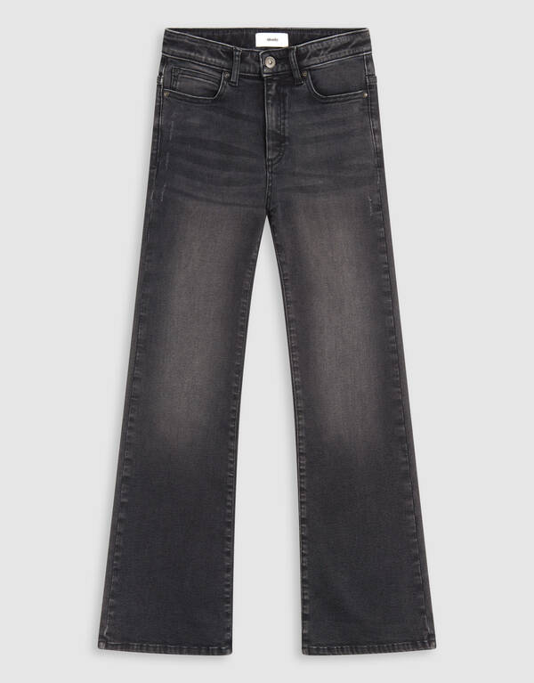 Flared Denim Jeans Schwarz SHOEBY GIRLS