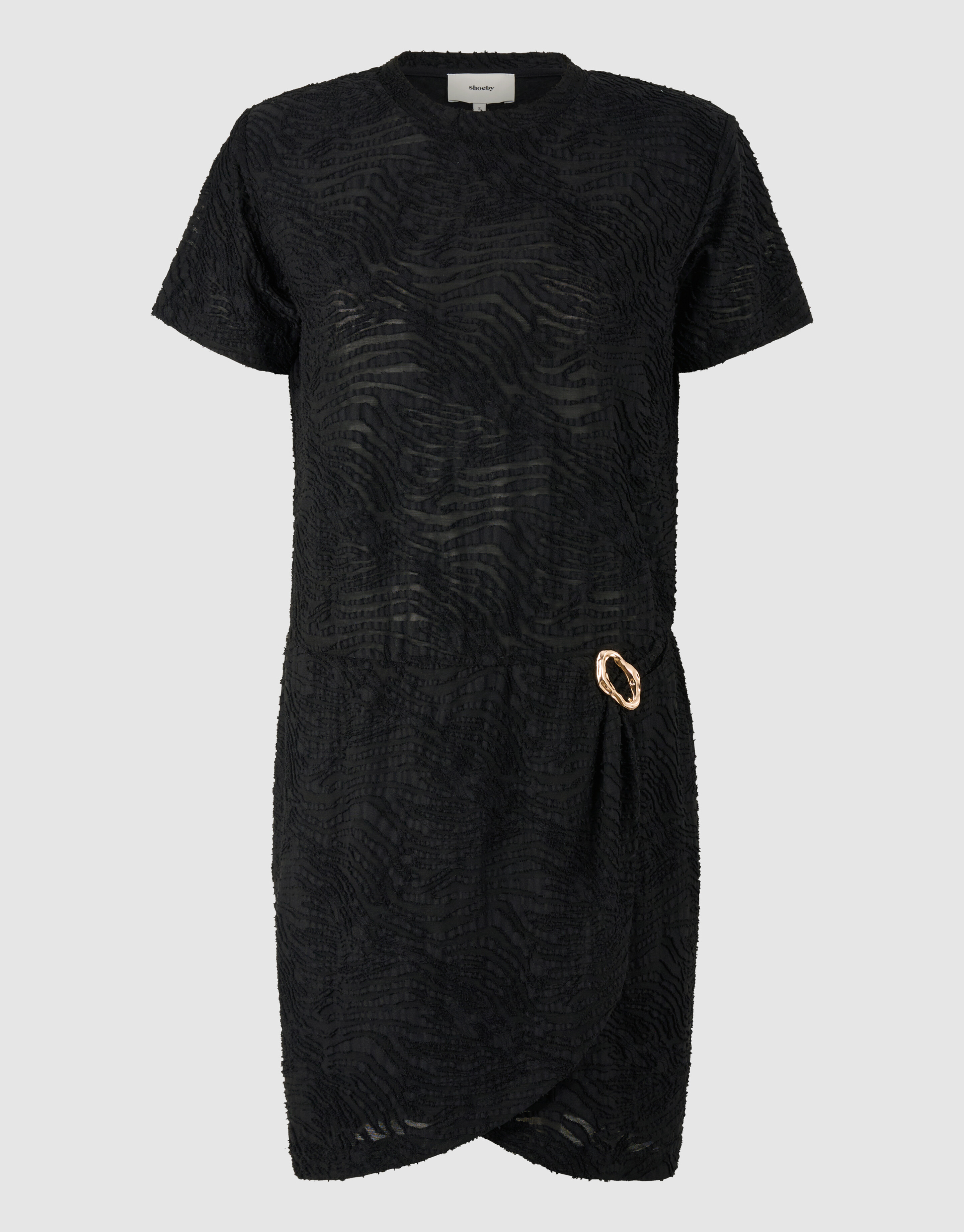 Zebra-Jersey-Kleid Schwarz SHOEBY WOMEN