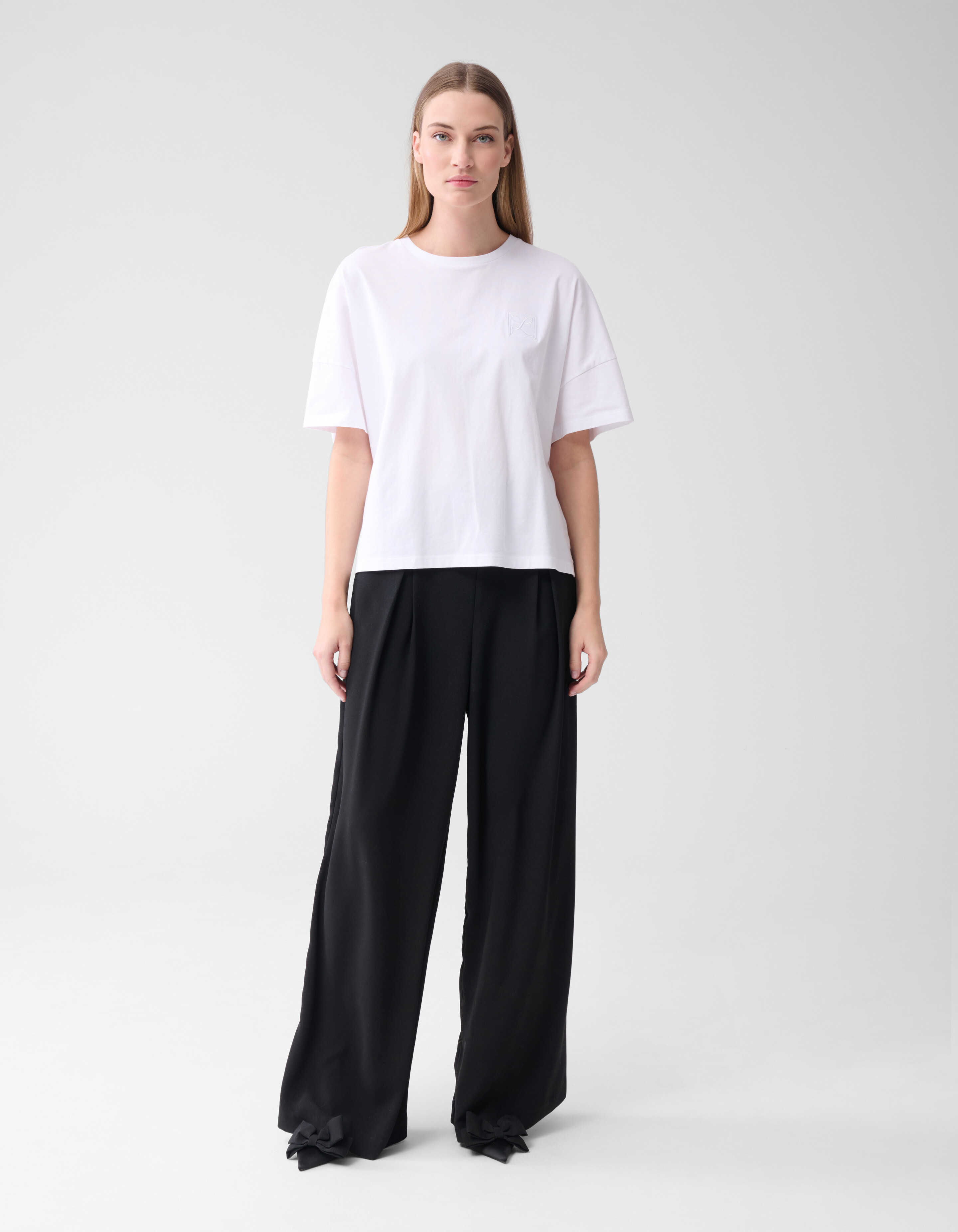 Crepe Wide Leg Trousers Black von Lonneke SHOEBY WOMEN