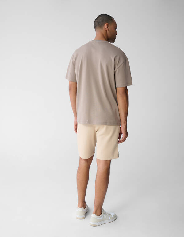 Struktur Pocket T-Shirt Hellbraun SHOEBY MEN