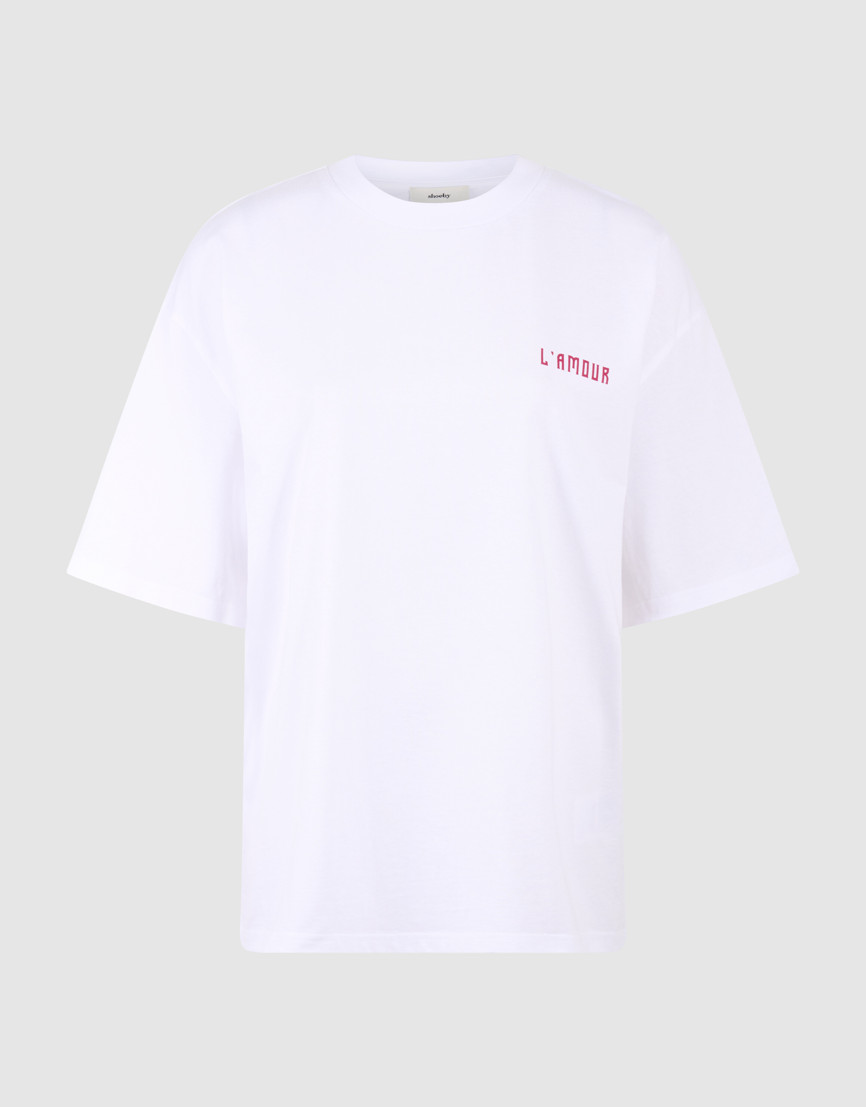 L'amour Artwork T-Shirt Wei&szlig; SHOEBY WOMEN