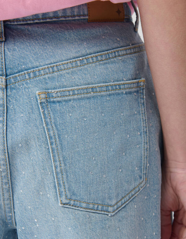 Strass Denim Short gebleicht SHOEBY WOMEN