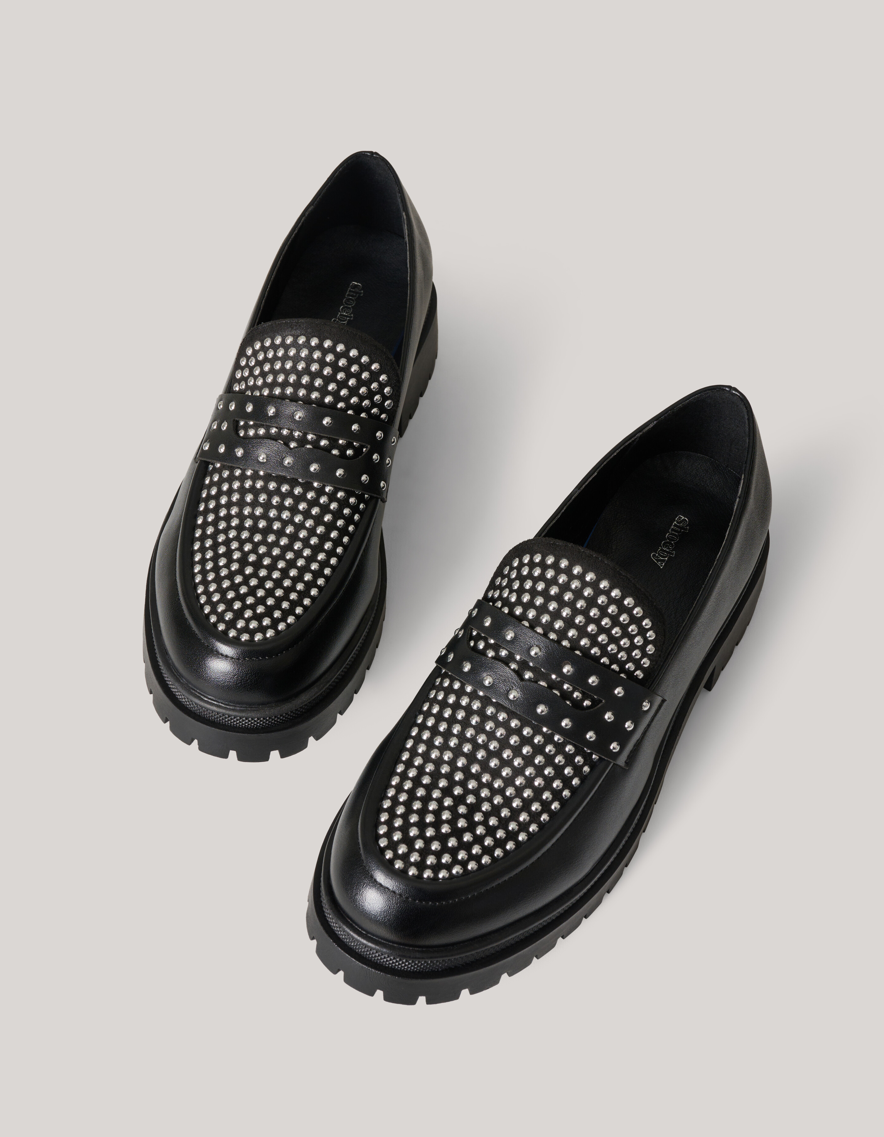 Nieten-Loafer Schwarz SHOEBY SHOES