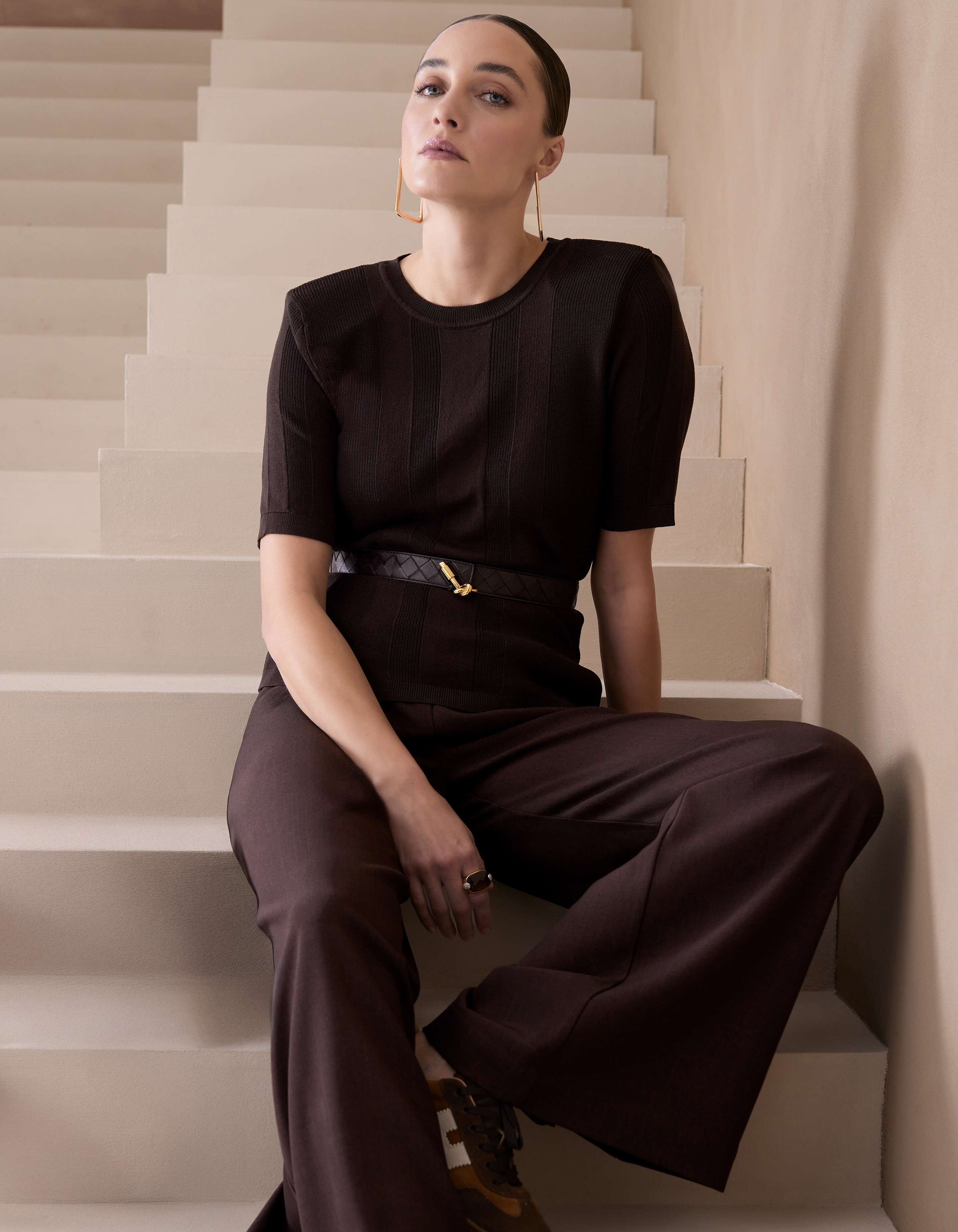 Weite-Hosen-Passform Dunkelbraune Hose von Mieke SHOEBY WOMEN