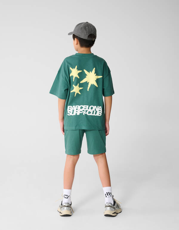 Surf Club Artwork T-Shirt Dunkelgr&uuml;n SHOEBY BOYS