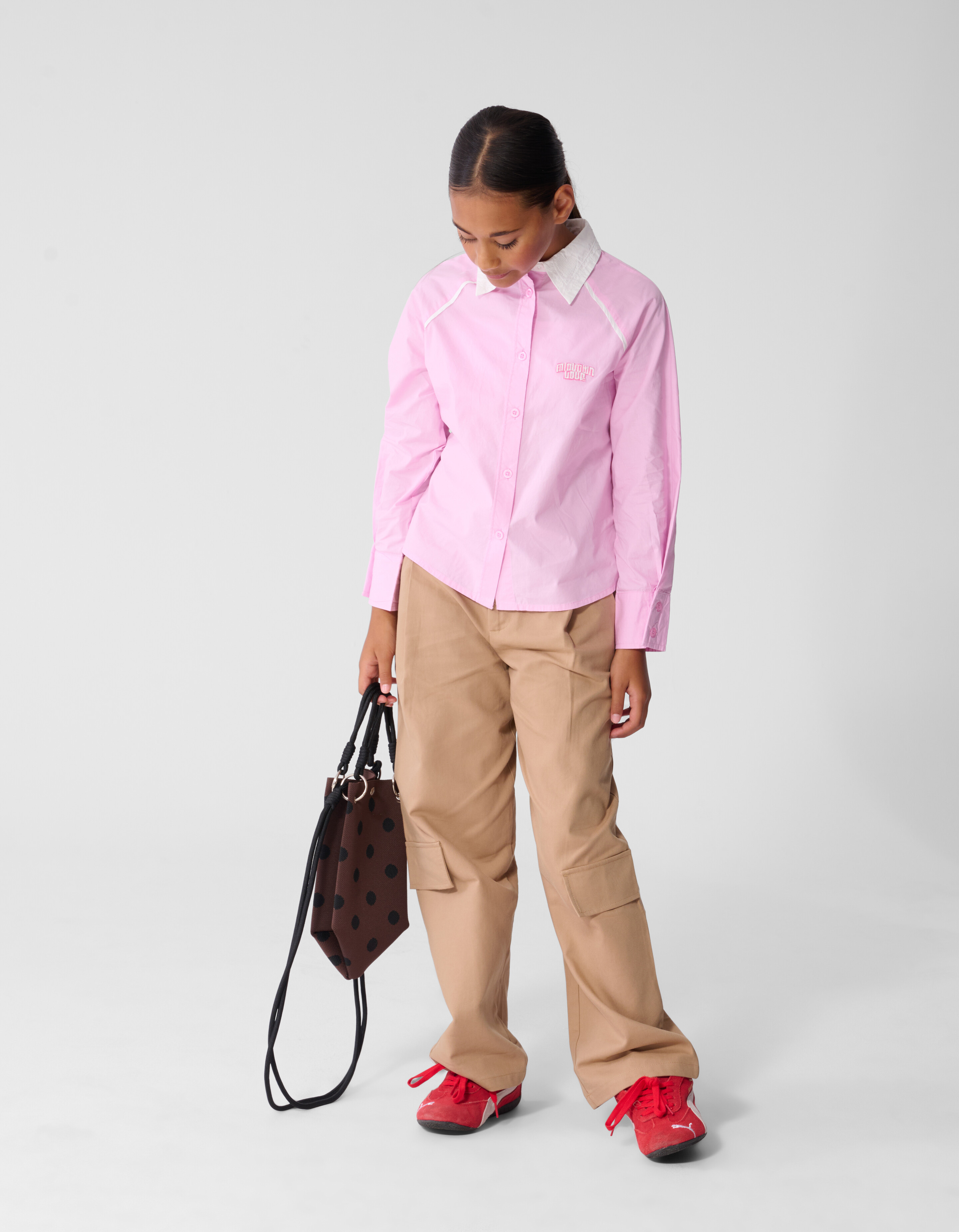 Piping Bluse Hellrosa SHOEBY GIRLS