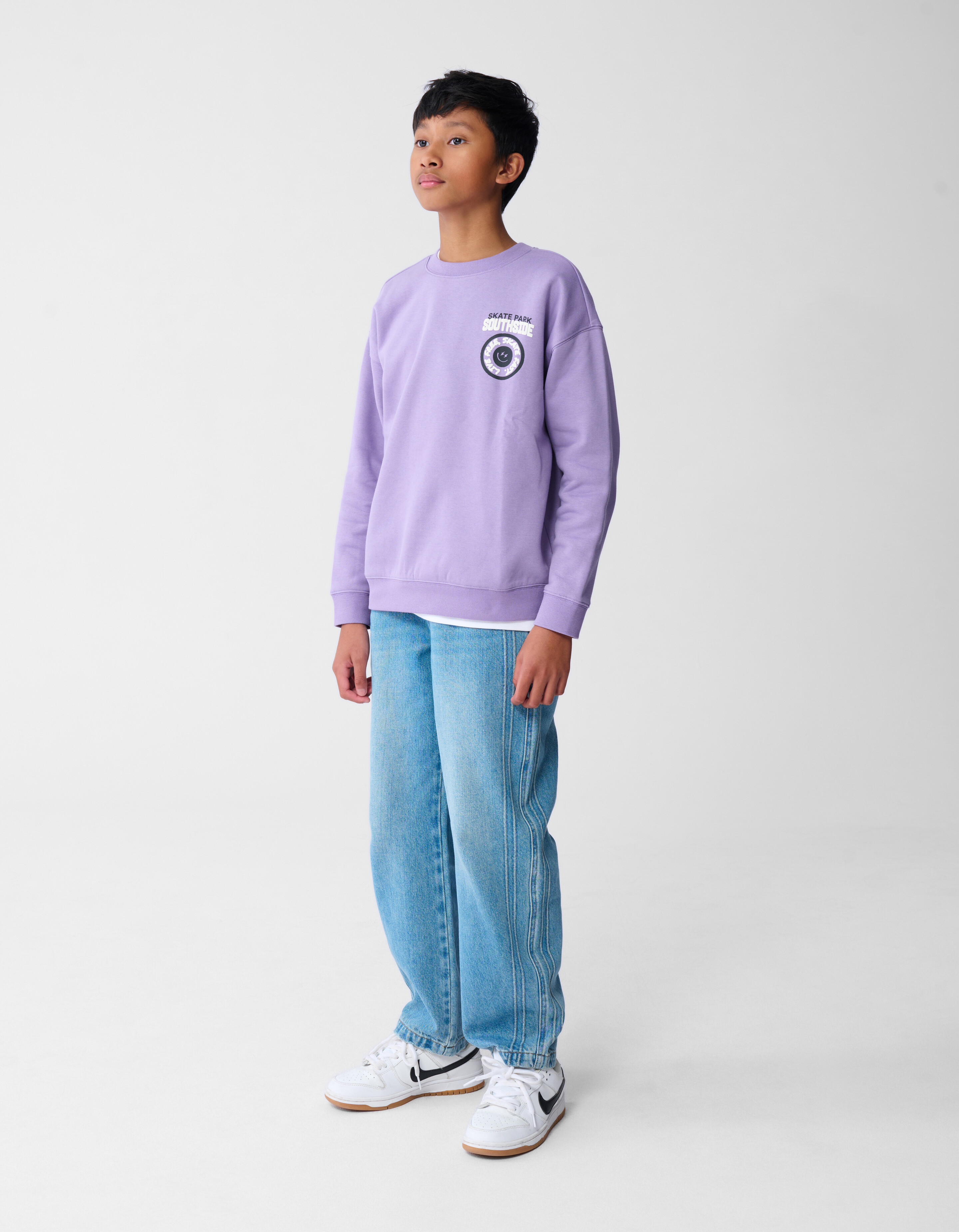 Skatepark-Kunstwerk-Pullover Lila SHOEBY BOYS