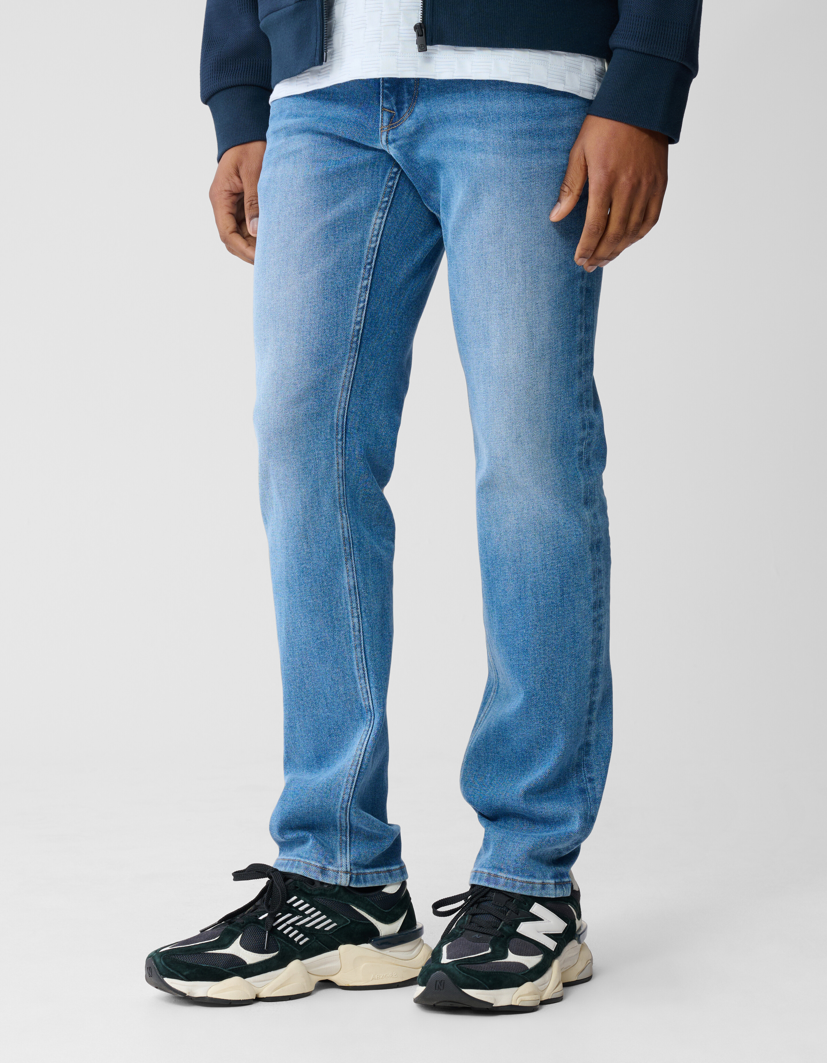 Straight Fit Jeans Mittelblau, L34 SHOEBY MEN