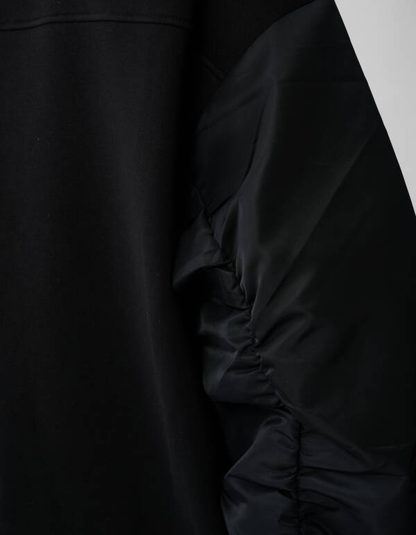 Pullover aus Satin-Mix Schwarz SHOEBY WOMEN