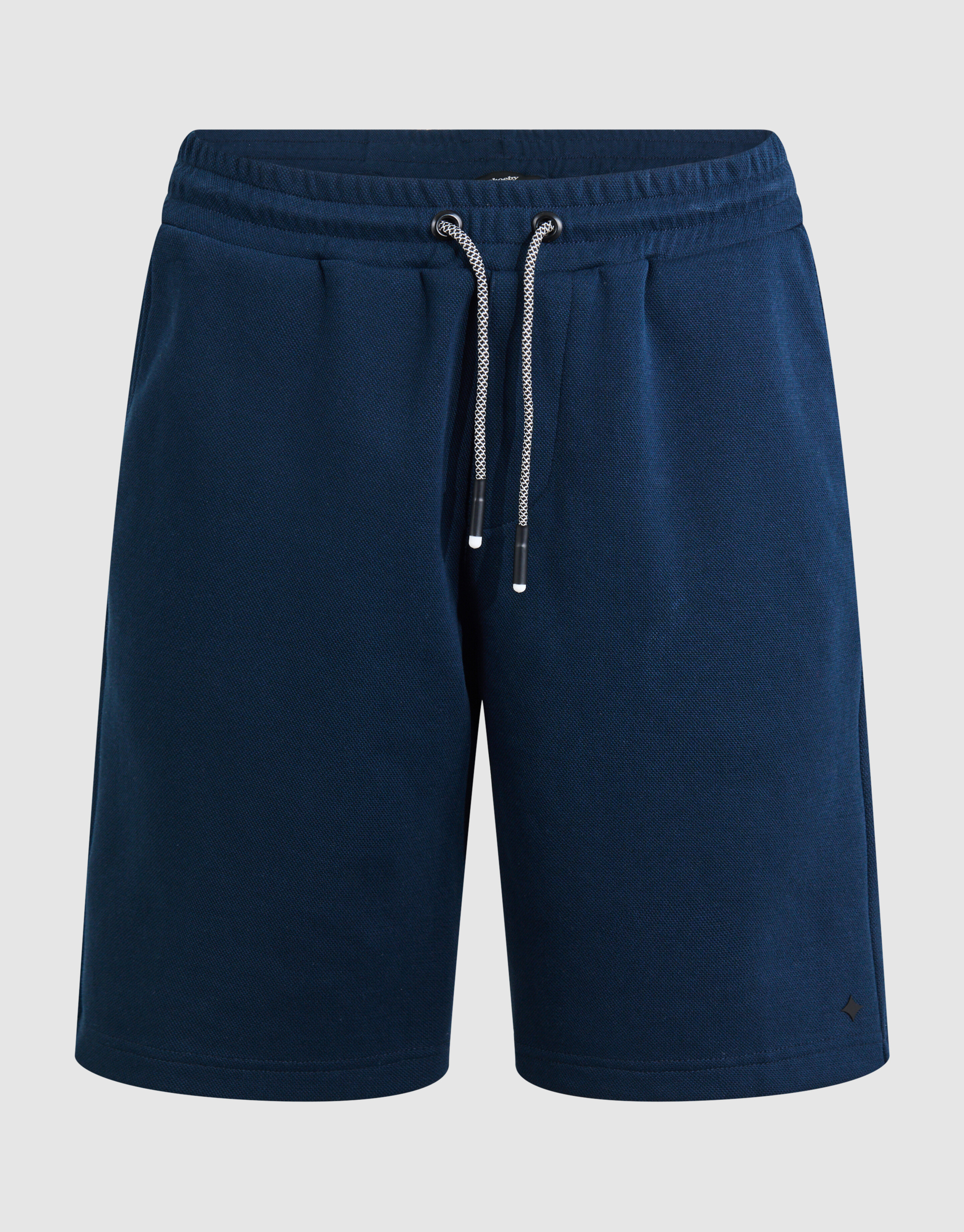 Piqu&eacute; Logo Shorts Blau SHOEBY MEN