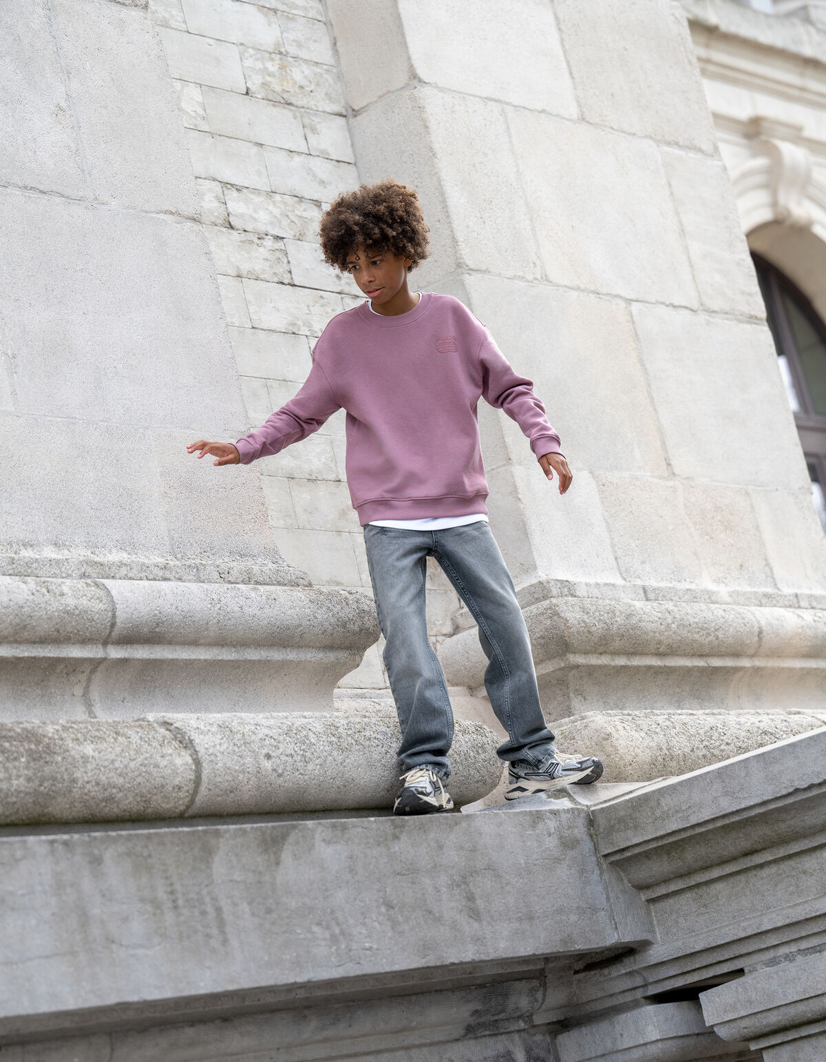 Straight Fit Jeans Grau SHOEBY BOYS