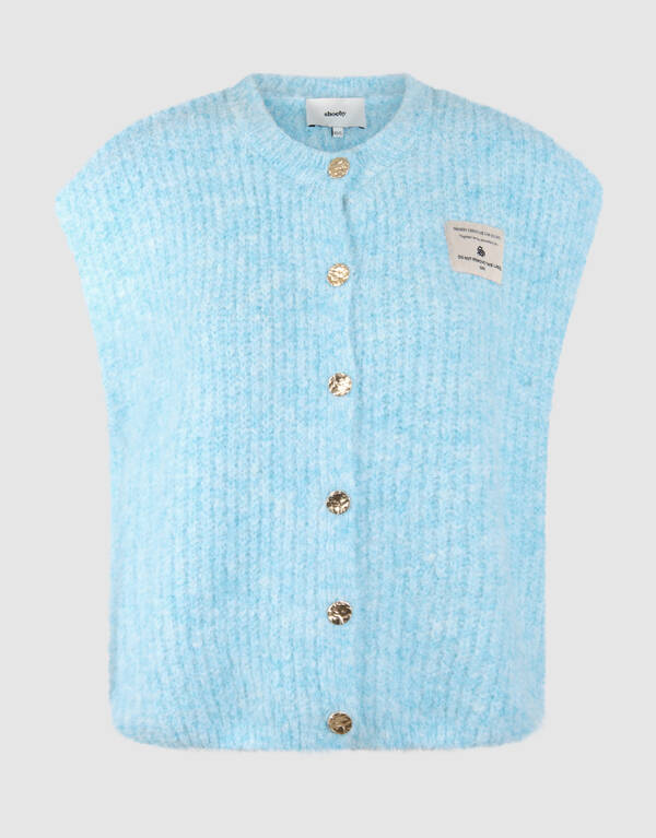 Flauschige Weste Hellblau SHOEBY WOMEN