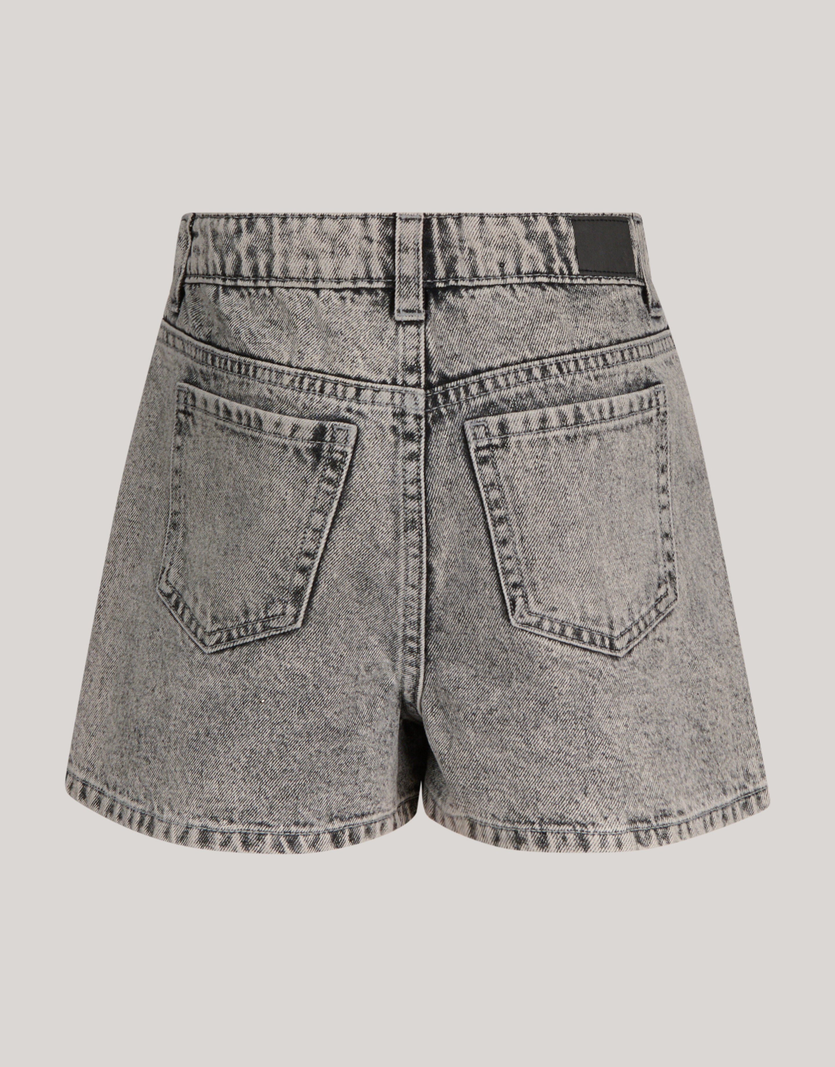 Strassbesetzte Denim Shorts Grau SHOEBY GIRLS