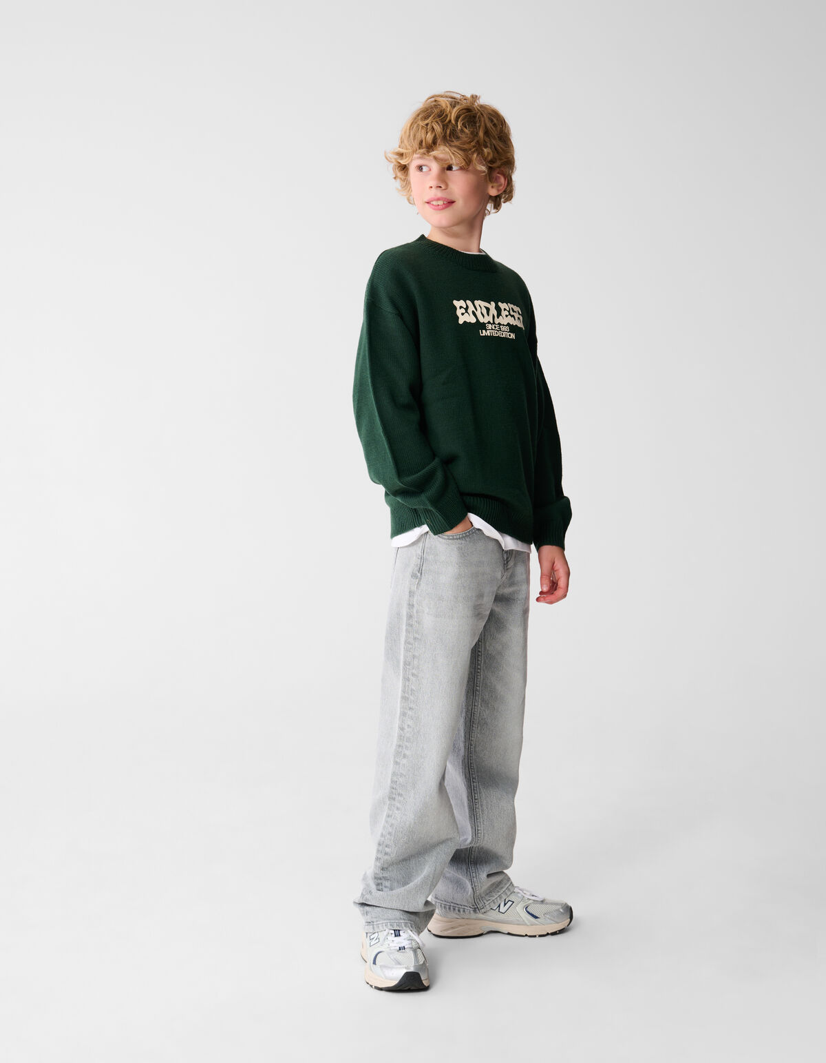 Endloses Kunstwerk Pullover Dunkelgrün SHOEBY BOYS