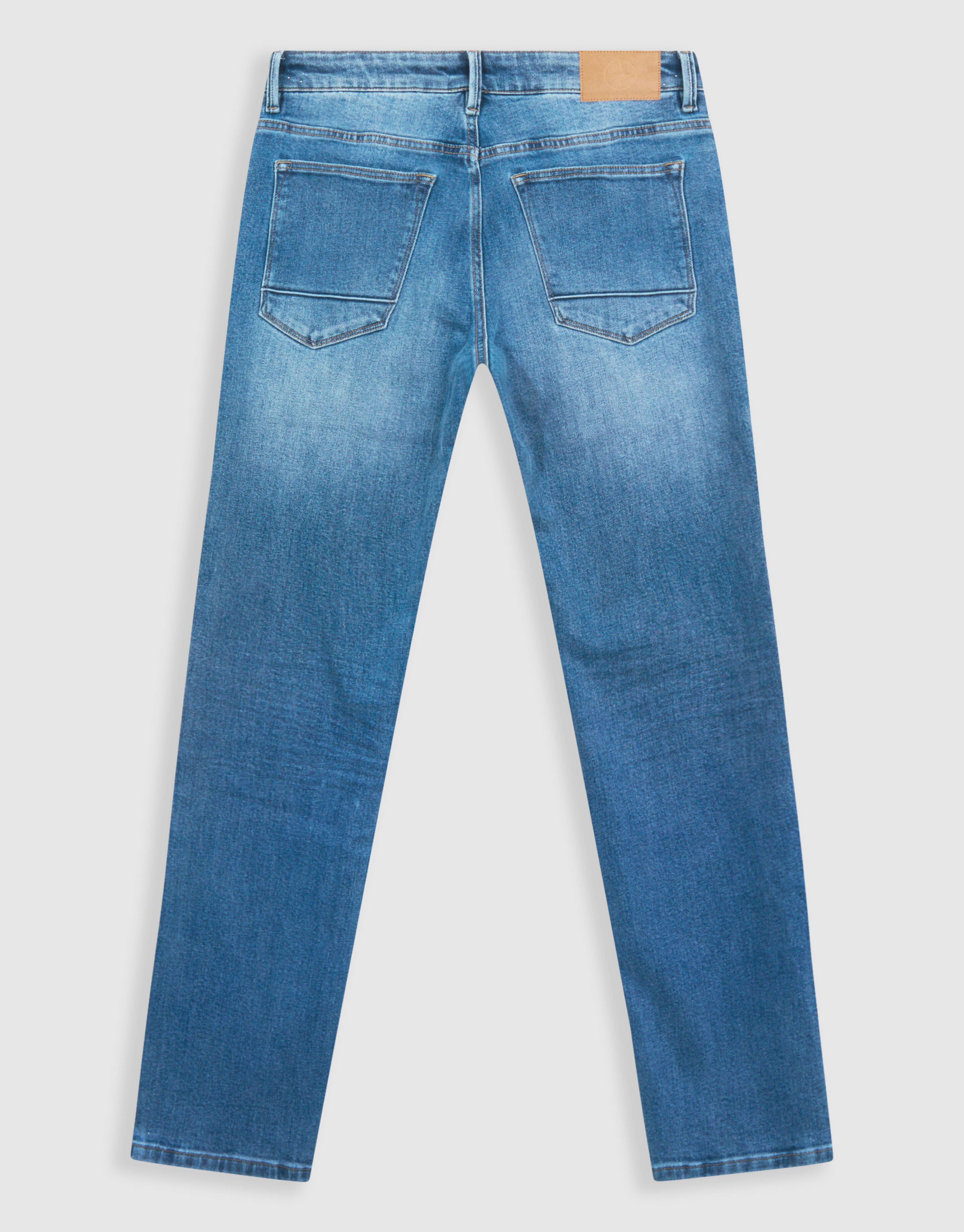 Straight Fit Jeans, mittelblau, L32 SHOEBY MEN