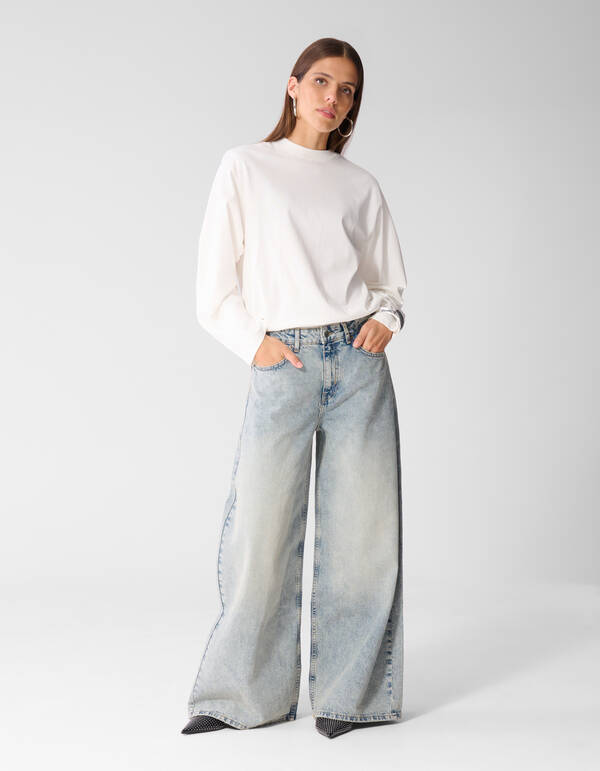 Jeans mit geschwungener Weiter Passform Mediumston SHOEBY WOMEN