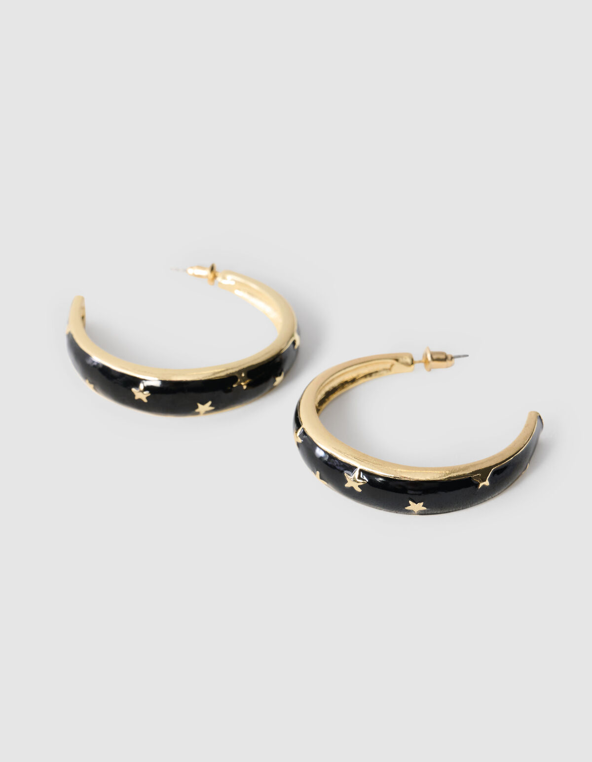 Stern-Reifen-Ohrringe Gold SHOEBY ACCESSOIRES