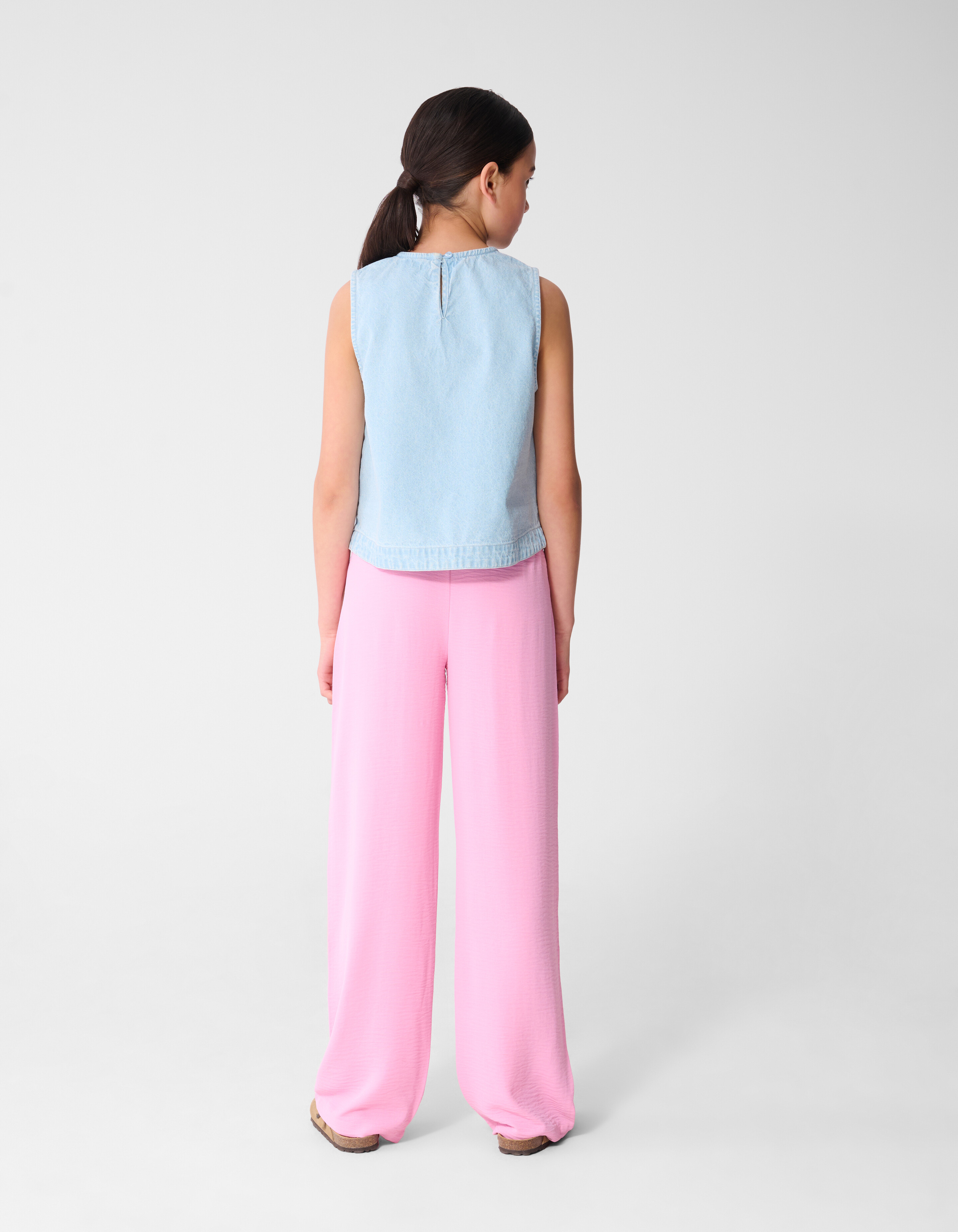 Hose mit weitem Bein und Ziern&auml;hten, hellrosa SHOEBY GIRLS