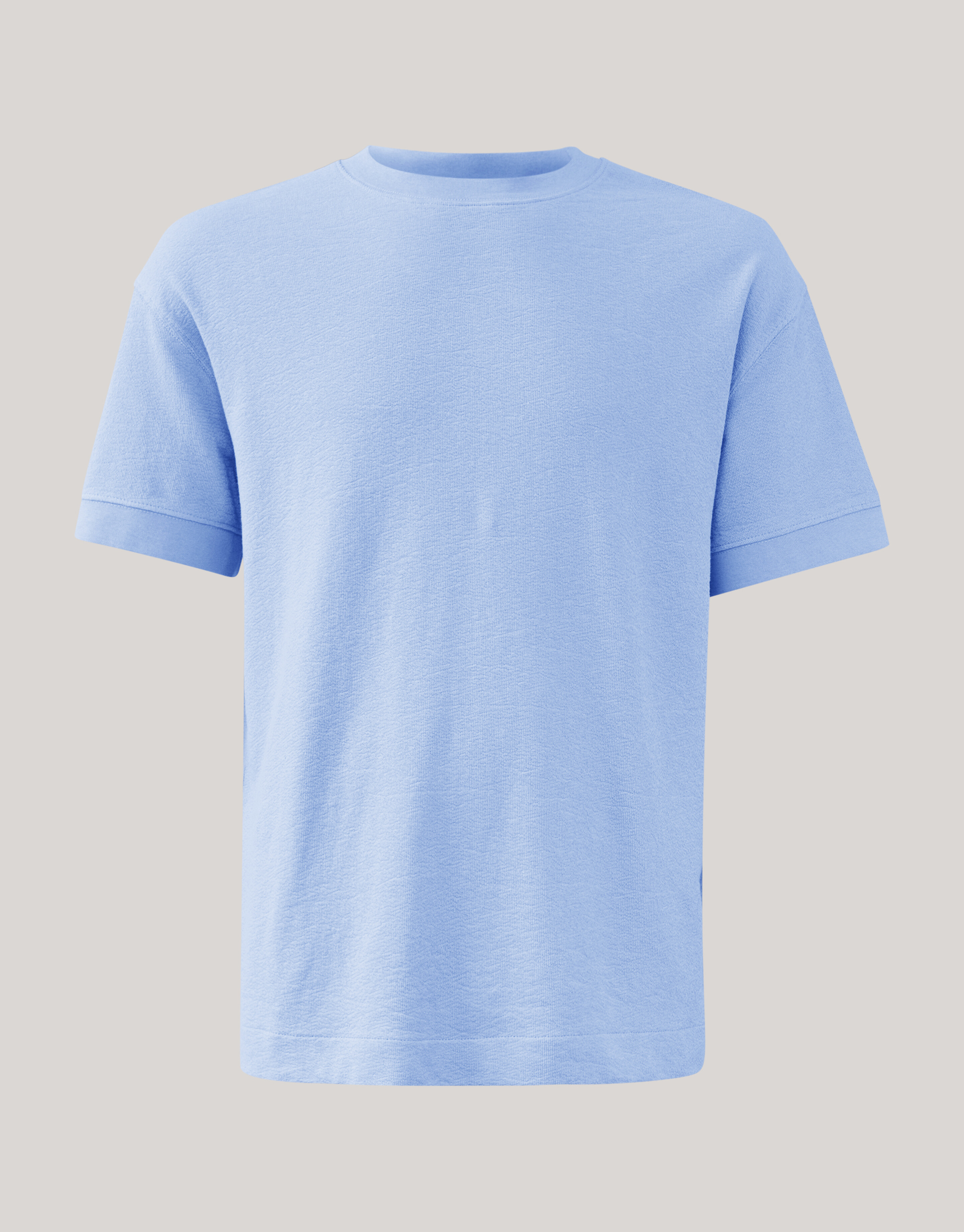 Slub Textur T-shirt Hellblau SHOEBY MEN