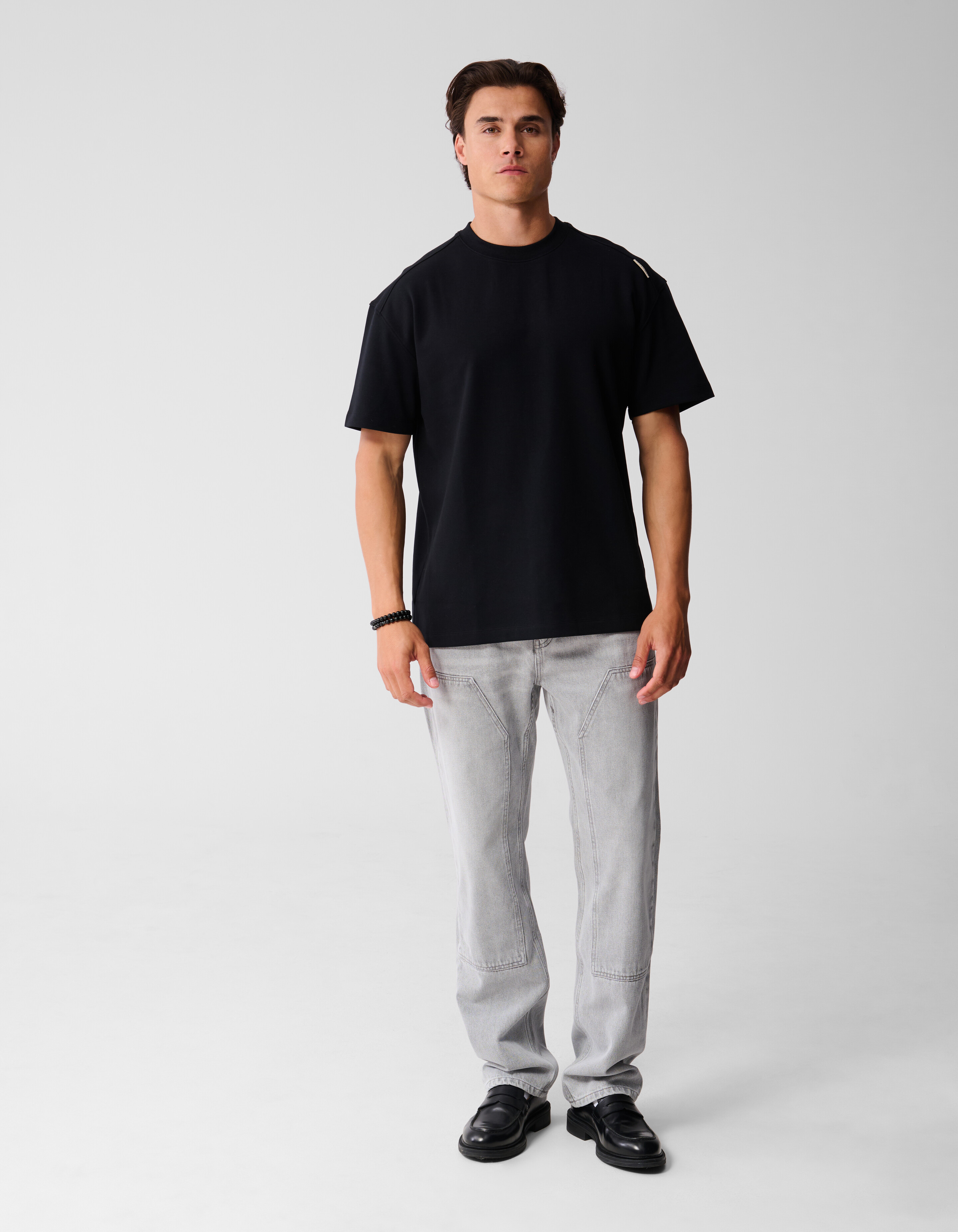 Label-T-Shirt Schwarz SHOEBY MEN