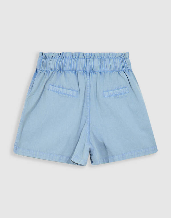 Obst Kunstwerk Twill Short Blau SHOEBY GIRLS