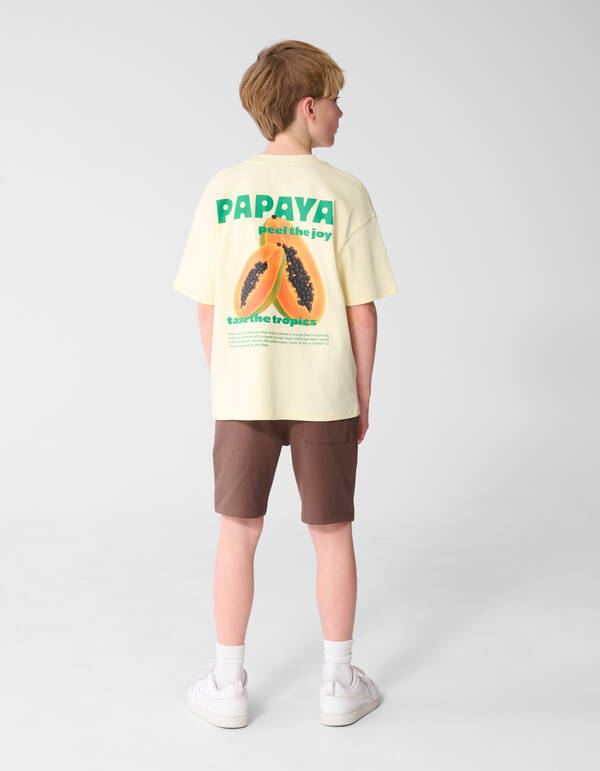 Piqu&eacute;-Short Dunkelbraun SHOEBY BOYS