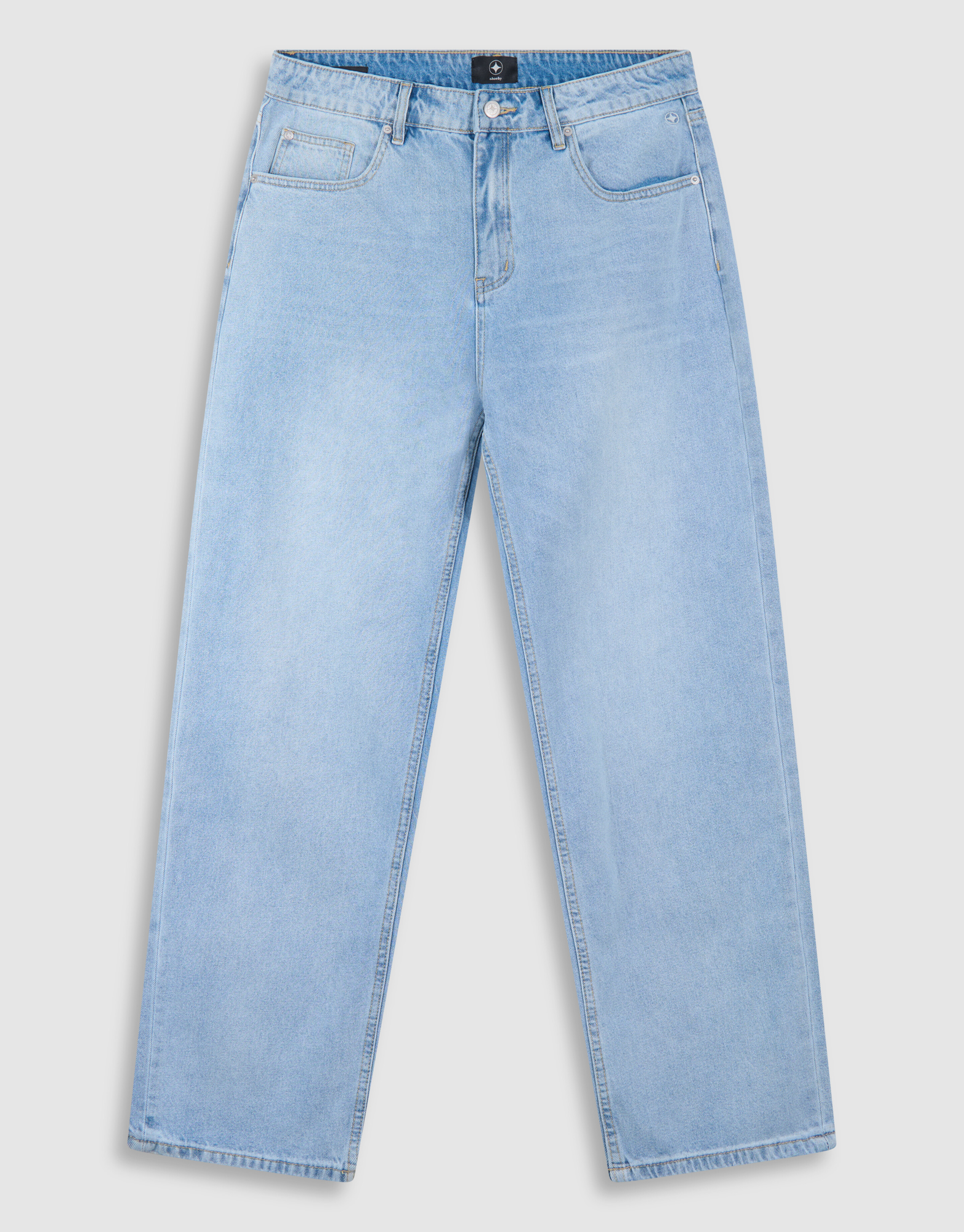 Baggy Fit Jeans Gebleicht L34 SHOEBY MEN