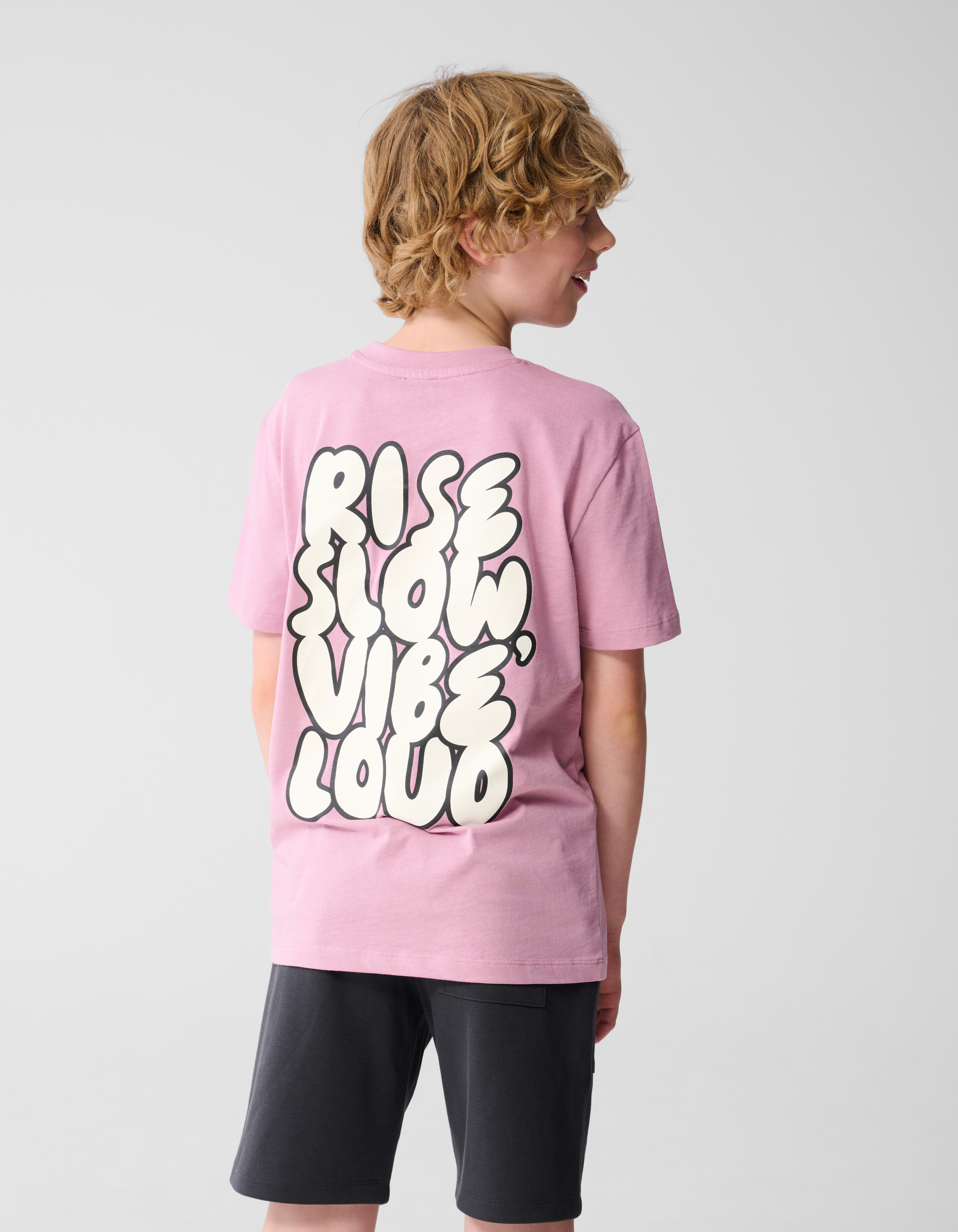 Vibe Loud Kunstwerk T-shirt Rosa SHOEBY BOYS