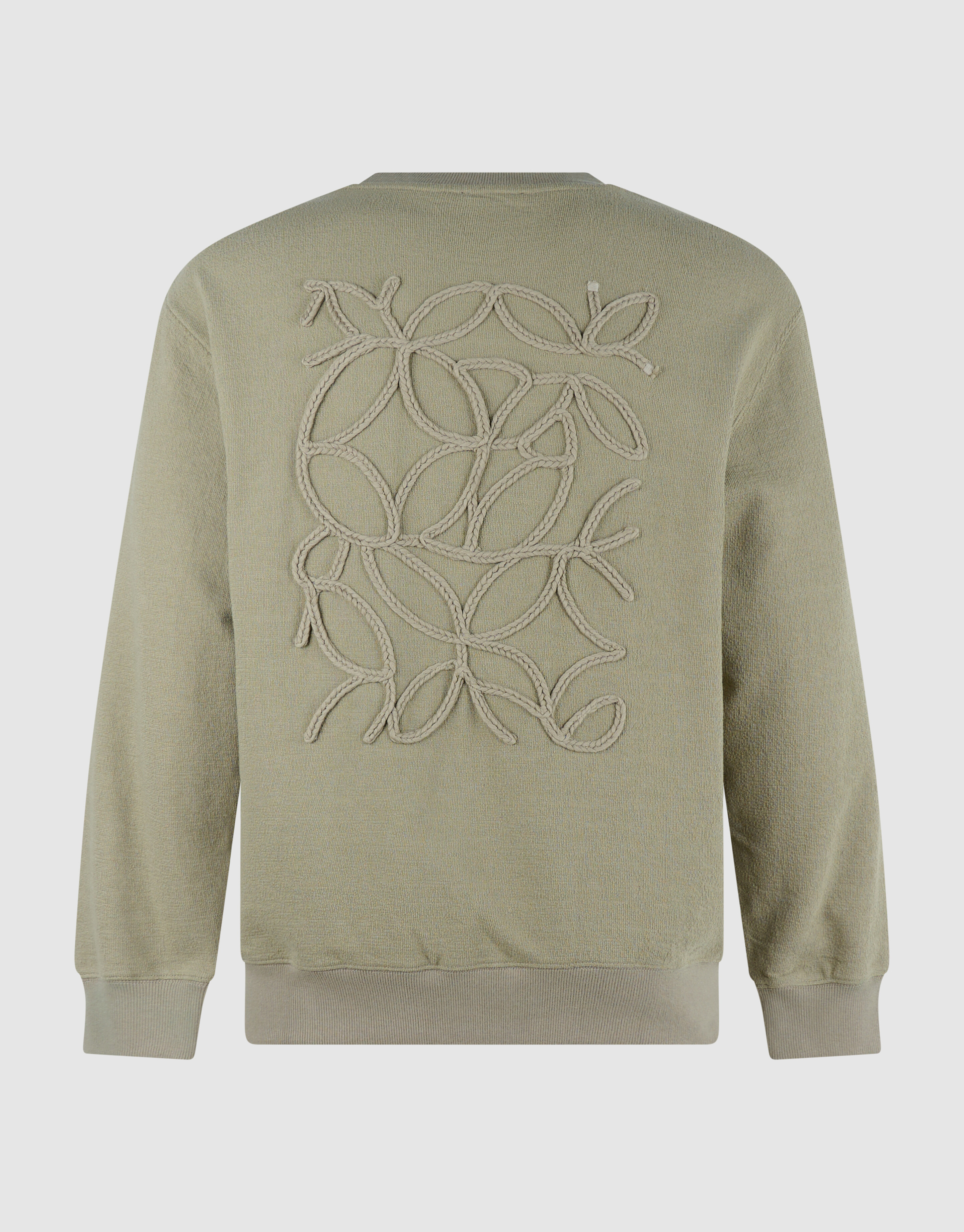 Embroidery Sweater Lichtgroen SHOEBY MEN