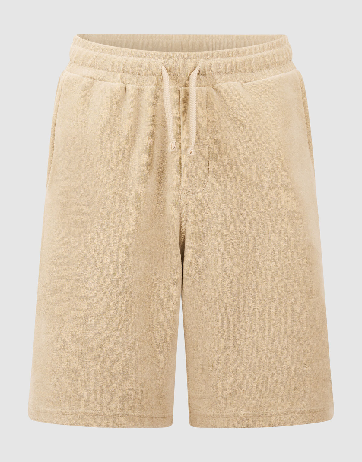 Frottee Relaxed Fit Shorts Beige SHOEBY BOYS