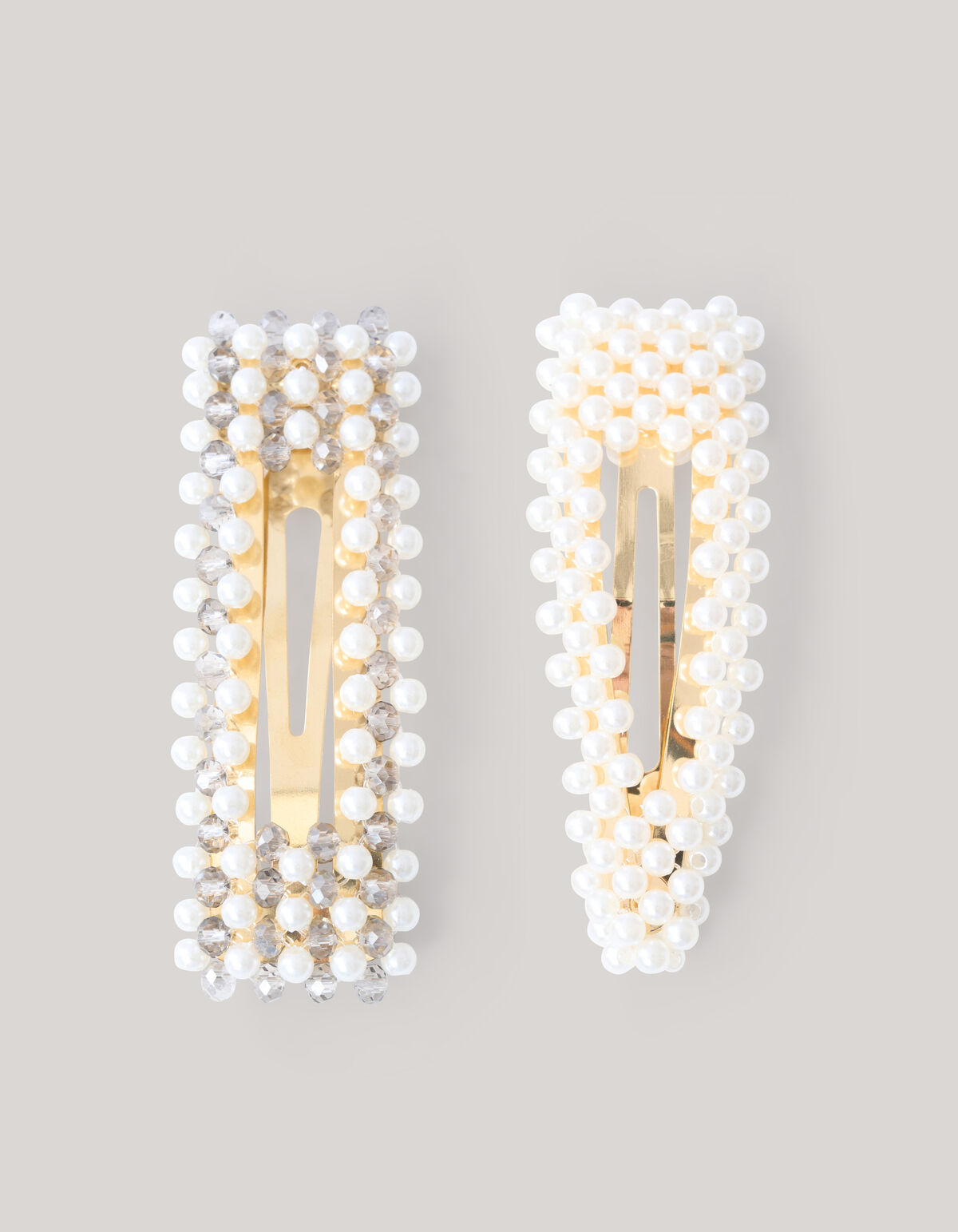 Perlen Haarspange Aus Wei&szlig; SHOEBY ACCESSOIRES