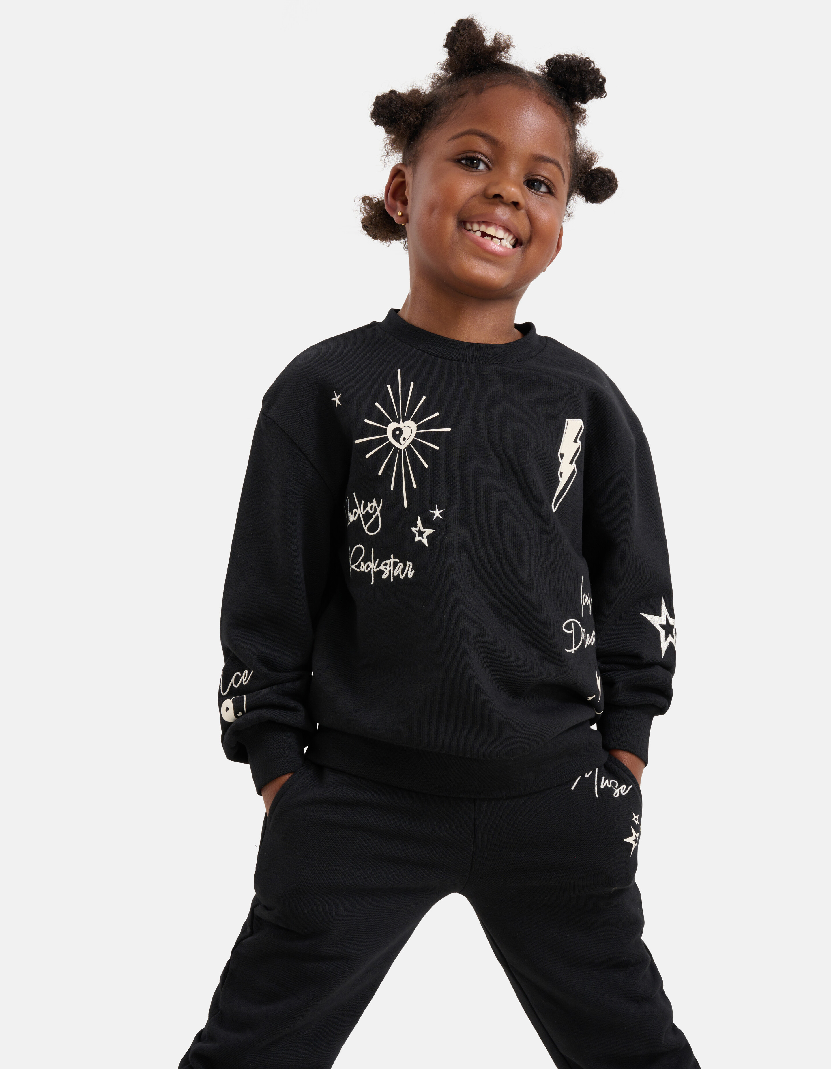 Artwork Pullover Schwarz SHOEBY GIRLS