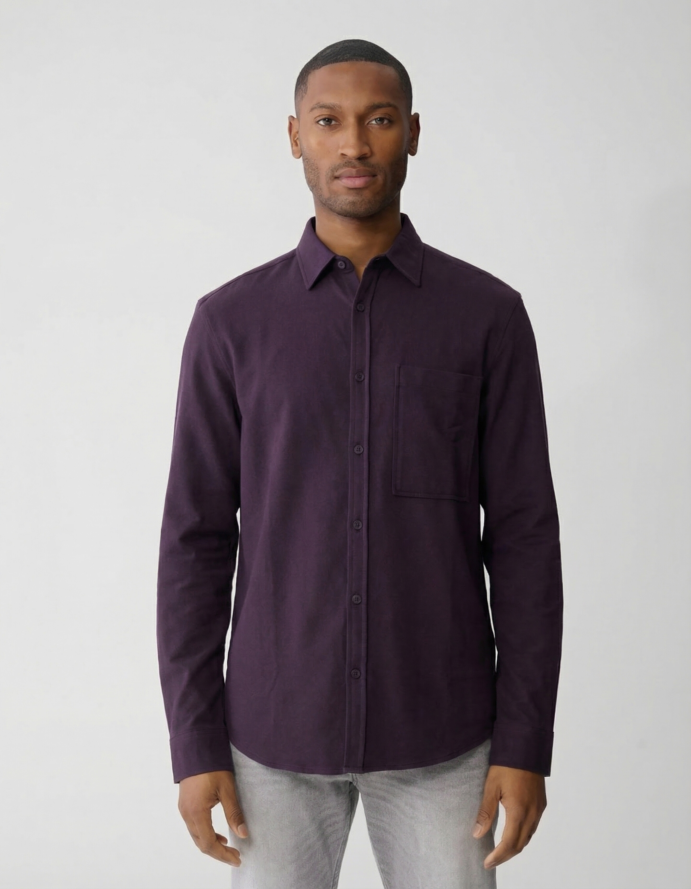 Twillhemd, dunkelrot SHOEBY MEN