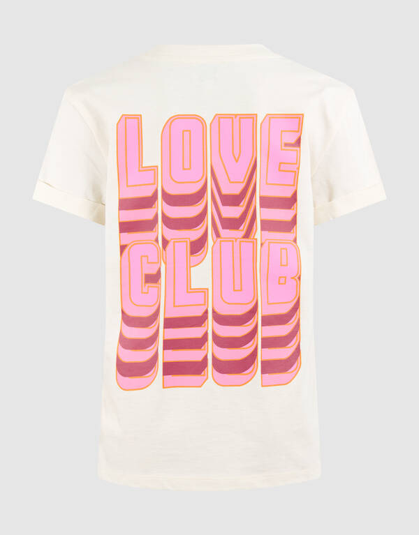 Love Club Artwork T-shirt Off Wei&szlig; SHOEBY GIRLS
