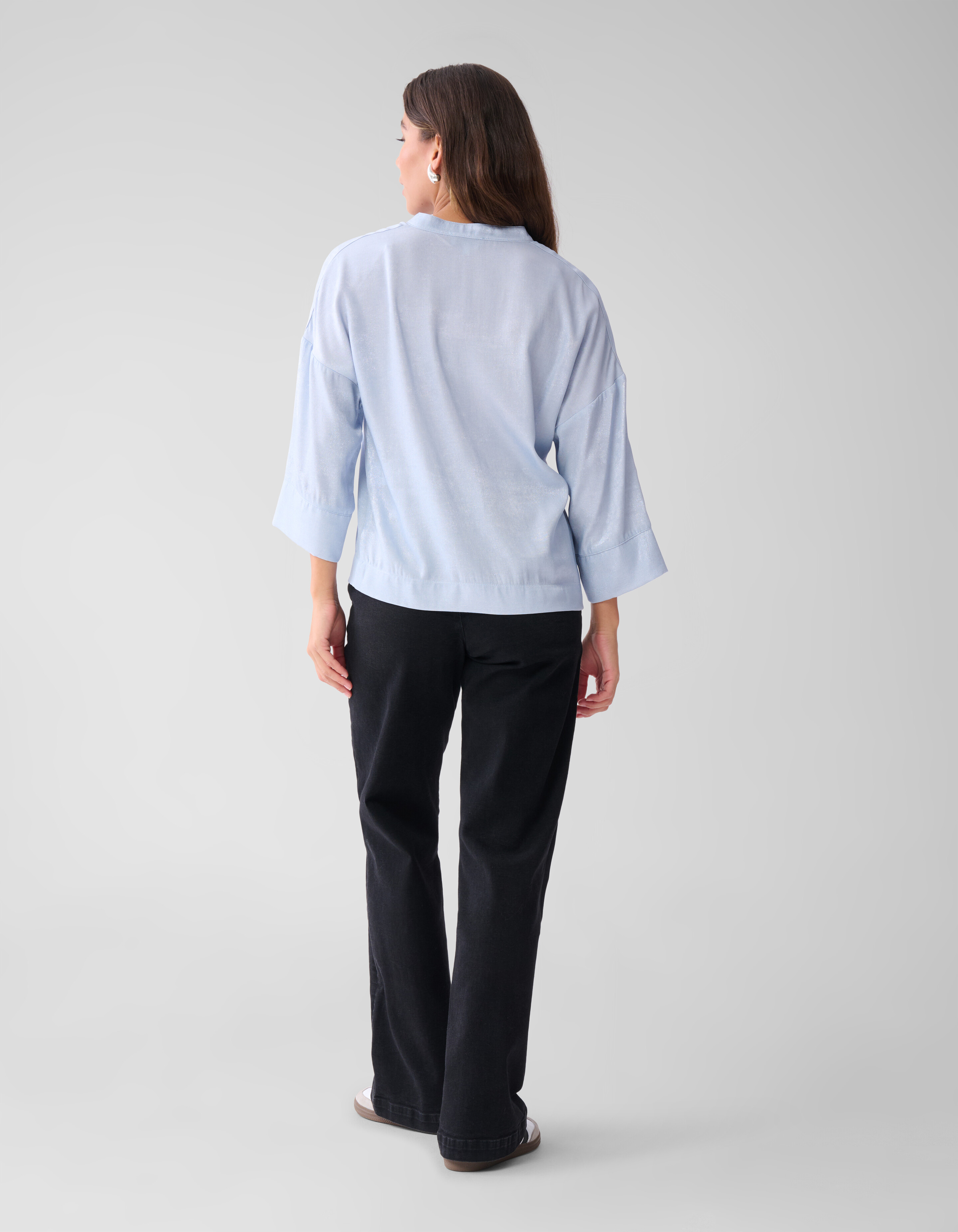 Shine Weite Bluse Hellblau SHOEBY WOMEN