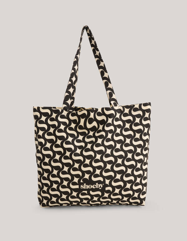 Shoeby Logo Shopper Schwarz Groß SHOEBY ACCESSOIRES