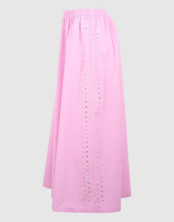 Popeline-Stud-Maxi-Rock Rosa SHOEBY WOMEN