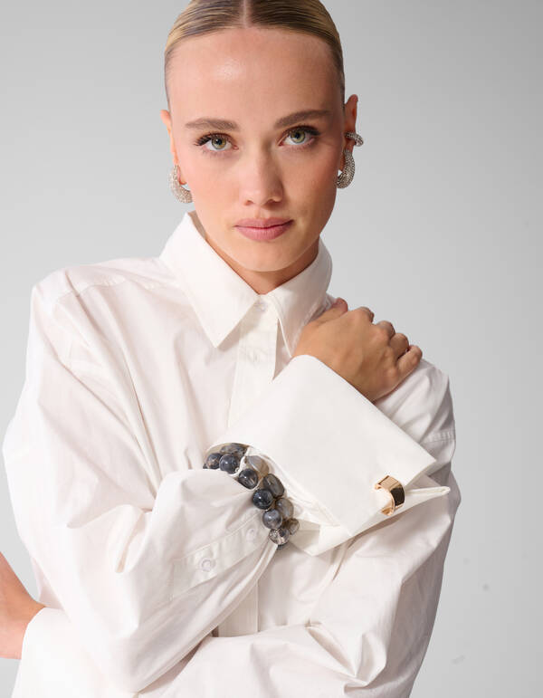 Perlenarmband grau SHOEBY ACCESSOIRES