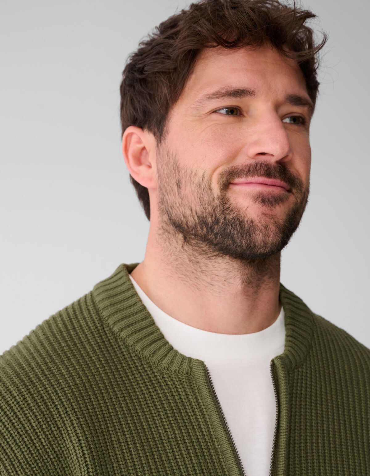 Strickjacke Khaki SHOEBY MEN